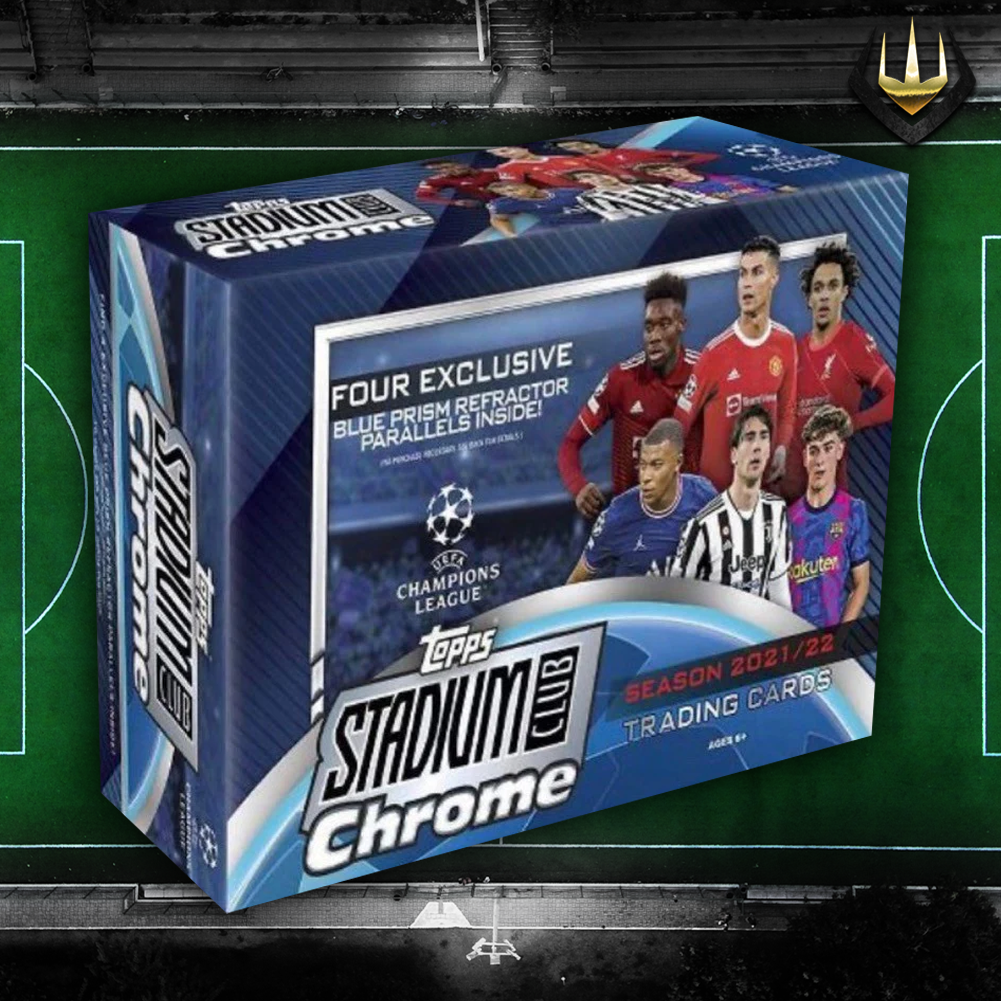 2021-22 Topps Stadium Club Chrome UEFA Club Competitions Soccer Giant Box