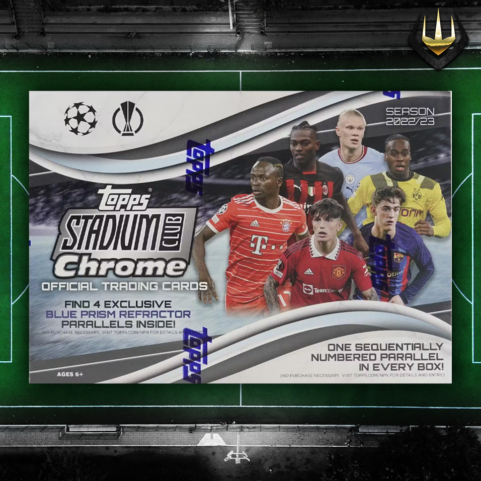 2022-23 Topps Stadium Club Chrome UEFA Club Competitions Soccer Giant Box