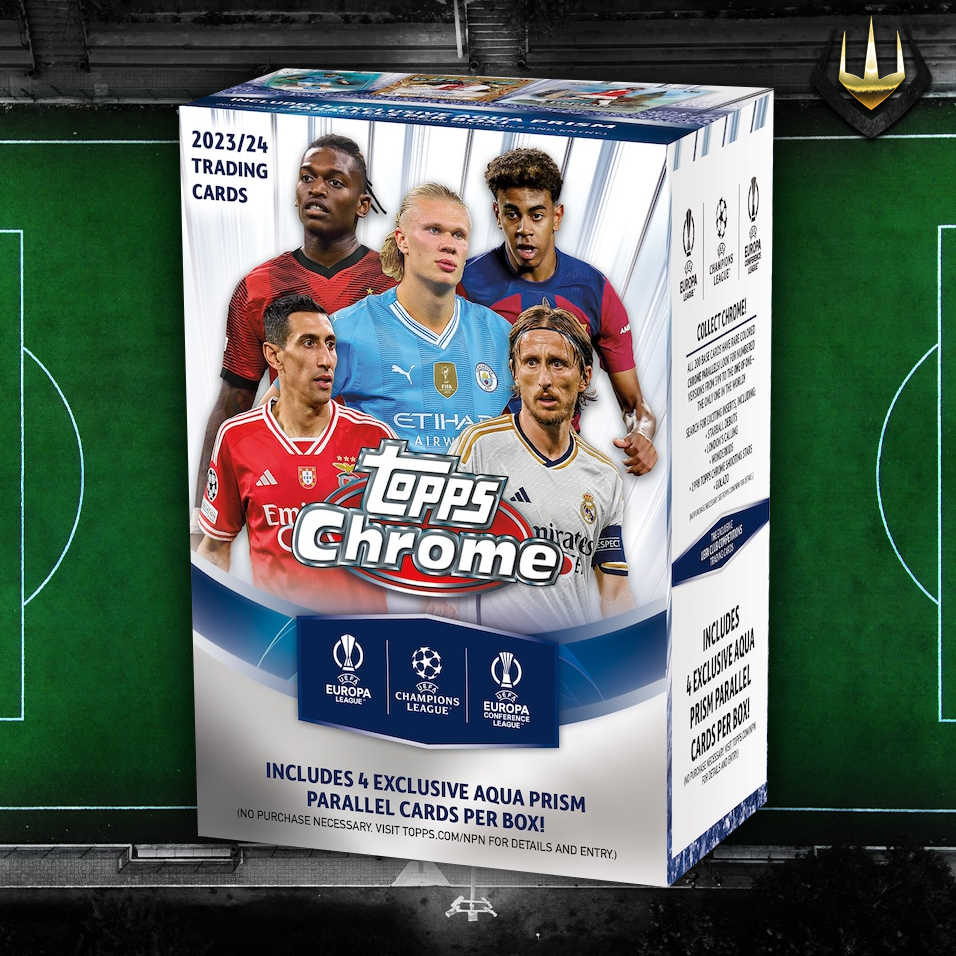 2023-24 Topps UEFA Club Competitions Chrome Soccer Blaster Value Box