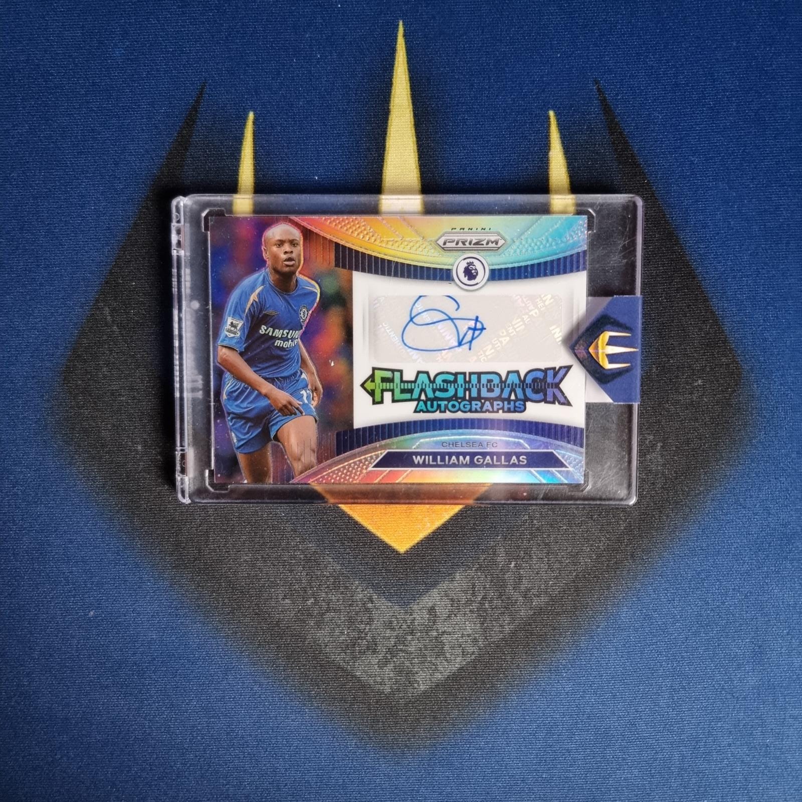 William Gallas 2022-23 Panini Prizm EPL Silver Auto /99 Chelsea