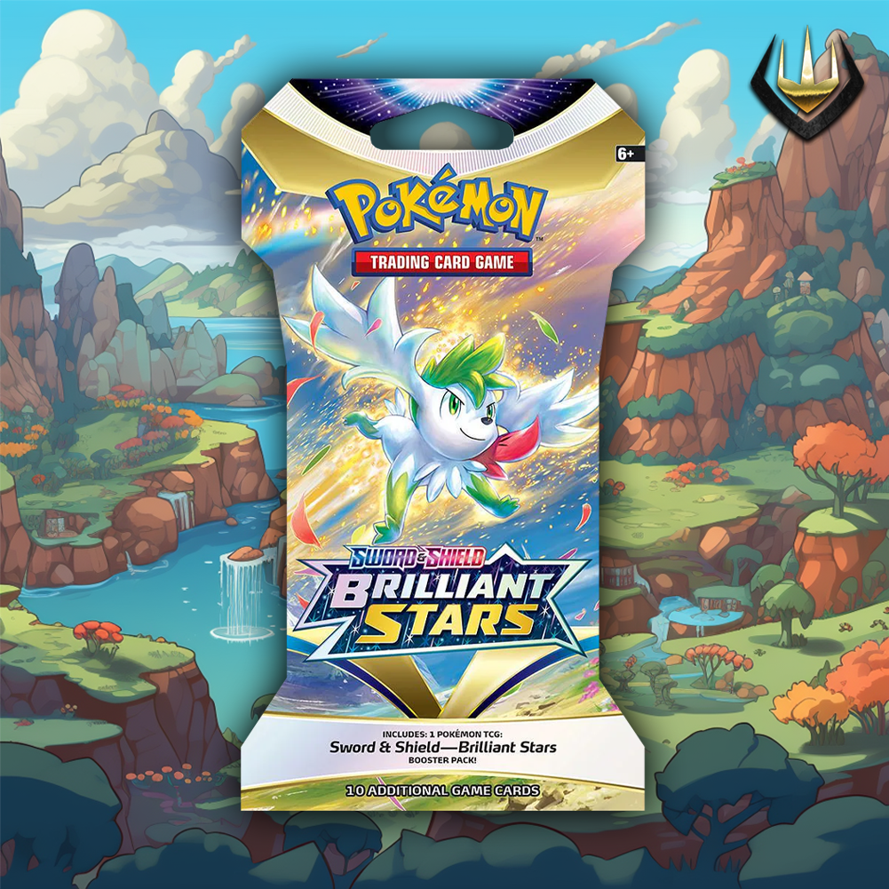 pokemon brilliant stars sleeved booster pack Brilliant Stars Pokémon Sleeved Booster [Random Art]