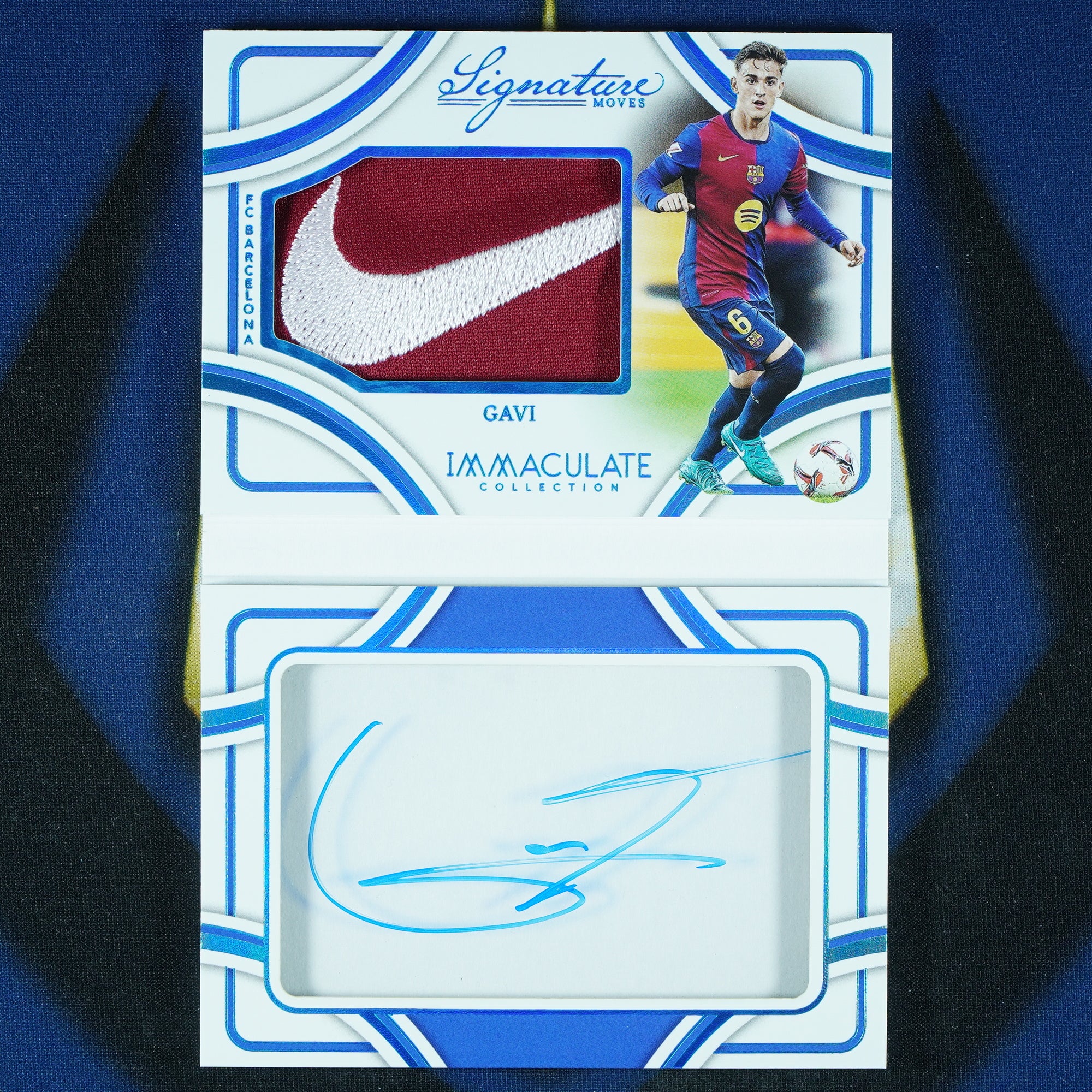 Gavi 2024-25 Panini Immaculate Signature Moves Booklet Patch Auto 1/1