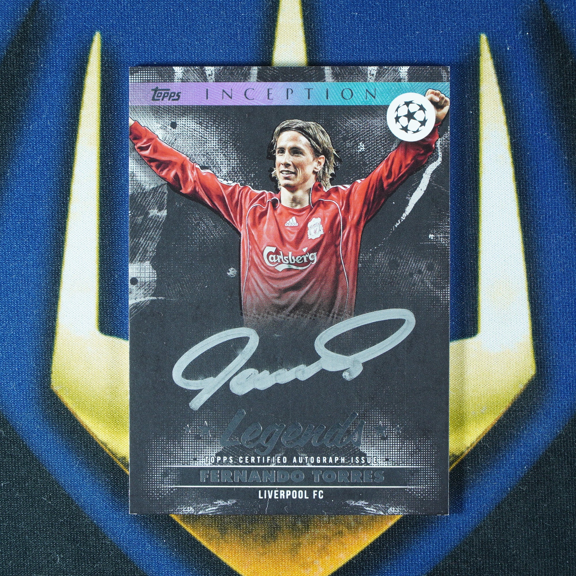 Fernando Torres 2024-25 TOPPS UEFA INCEPTION Silver Signings On-Card Auto