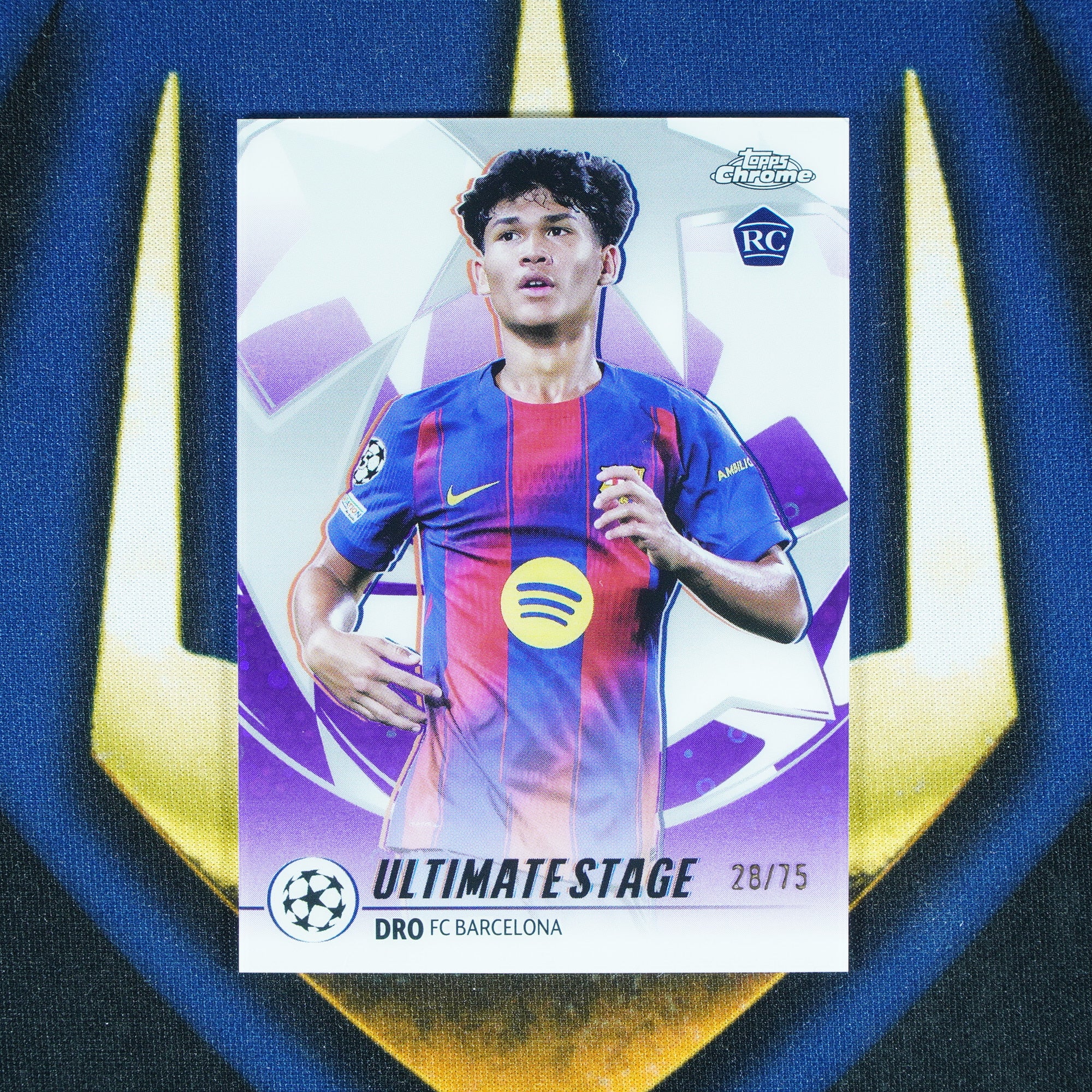 Dro 2025-26 Topps Club Competitions RC Ultimate Stage Chrome Purple /75