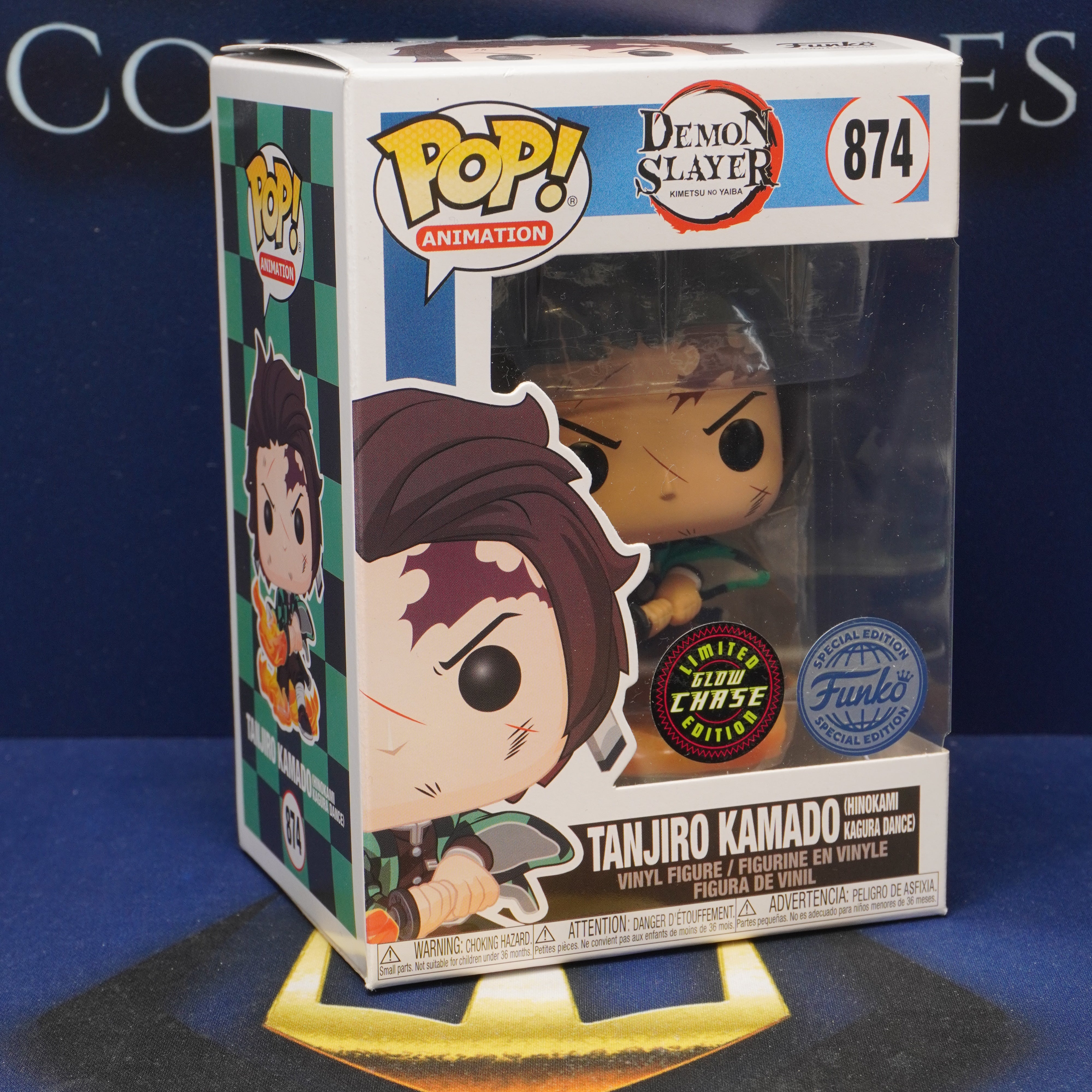 FUNKO POP Vinyl Demon Slayer TANJIRO KAMADO #874 GLOW CHASE Limited Edition