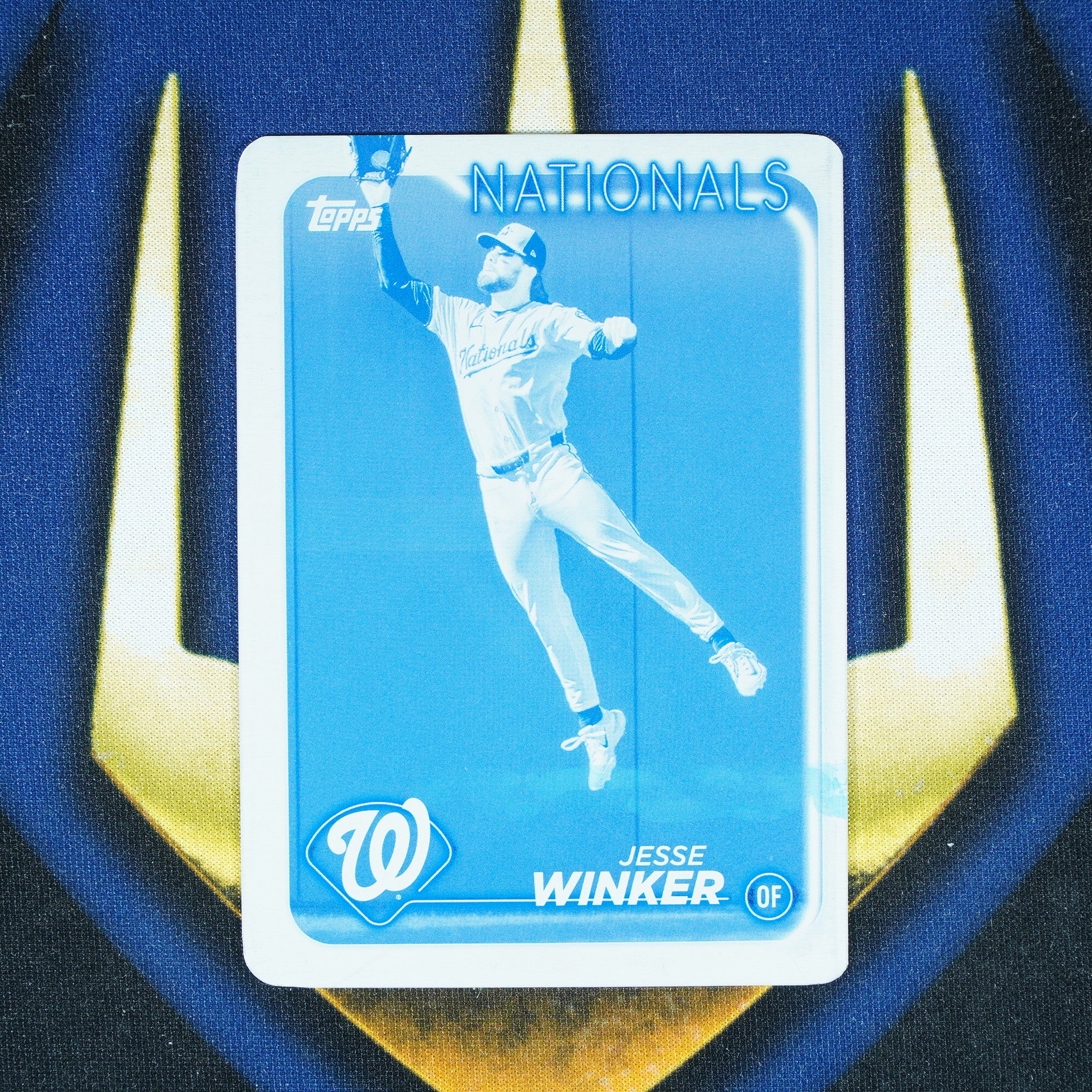 Jesse Winker 2024 Topps Update Printing Plate Cyan 1/1
