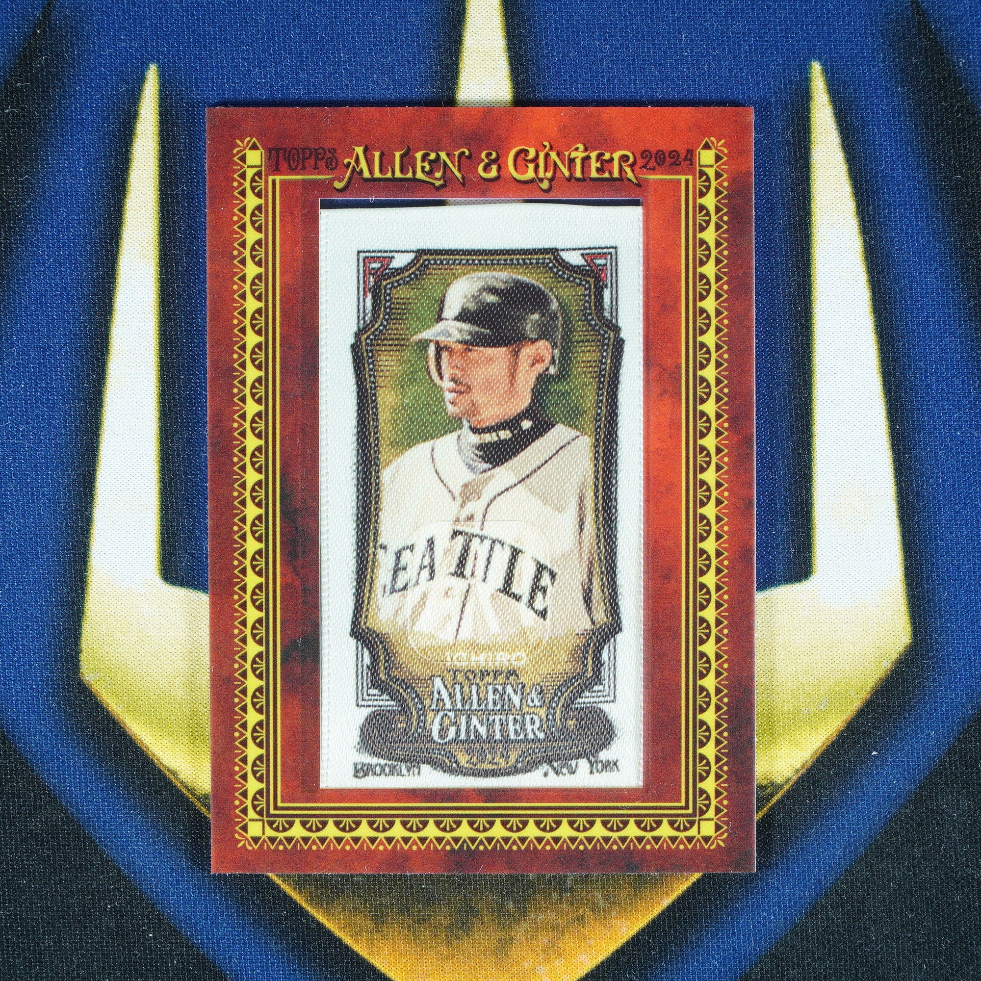 Ichiro Suzuki 2024 Topps Allen & Ginter Cloth Silk Framed Mini /10