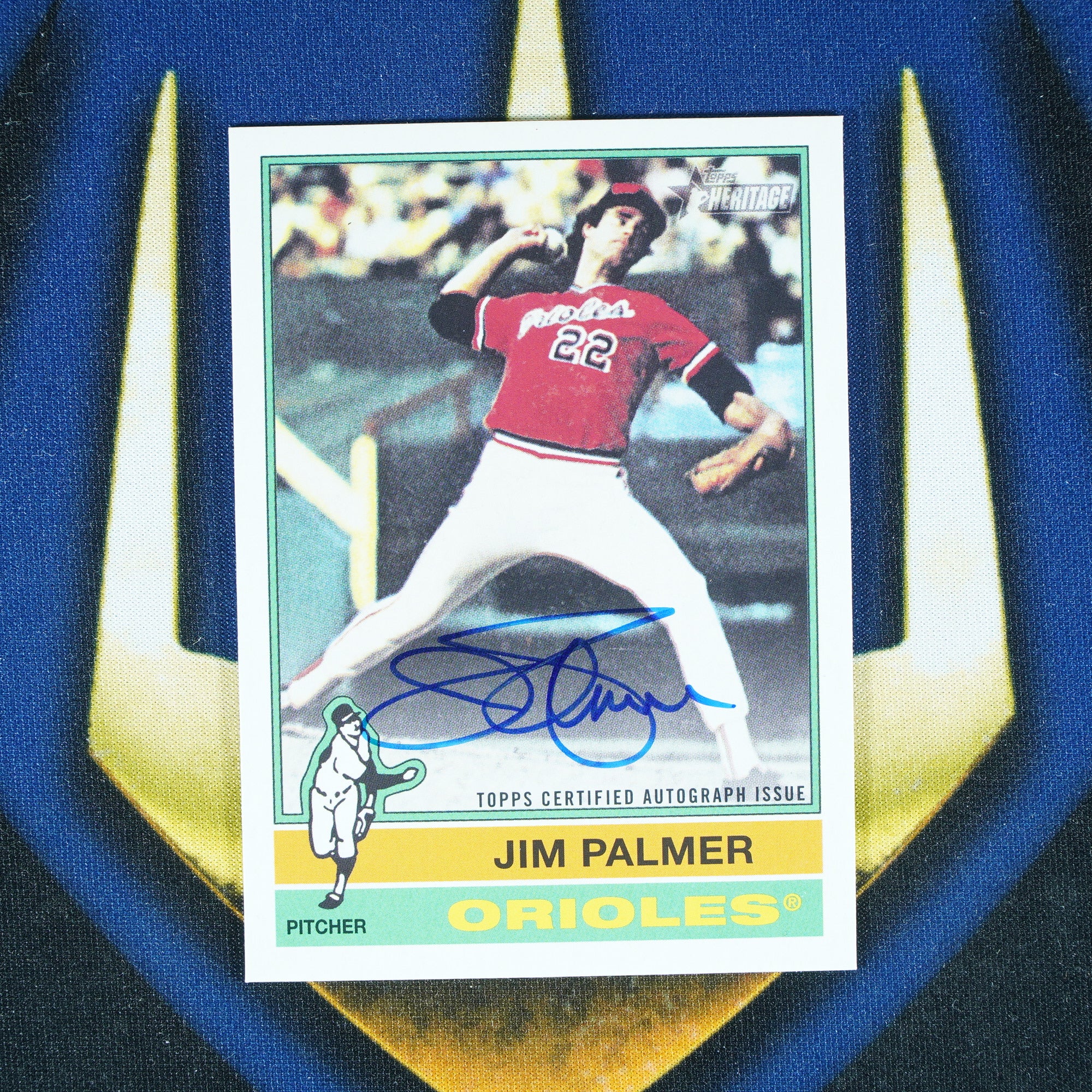 Jim Palmer 2024 Topps Heritage Real One Auto