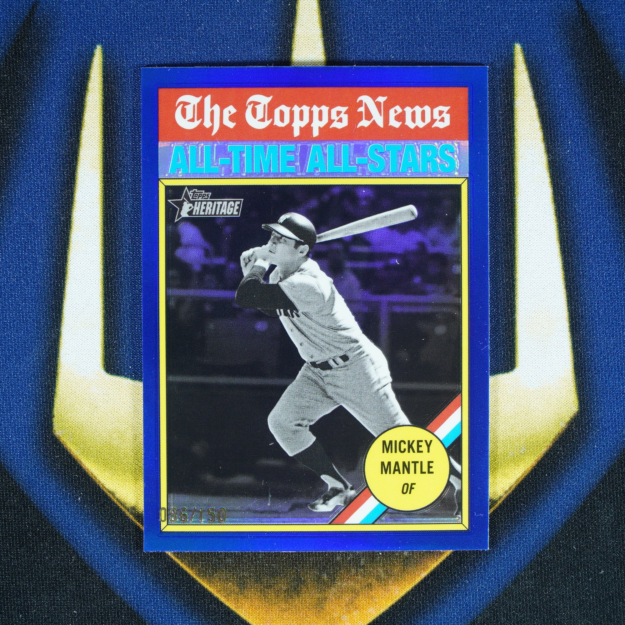 Mickey Mantle 2025 Topps Heritage All-Time All-Stars Blue /150