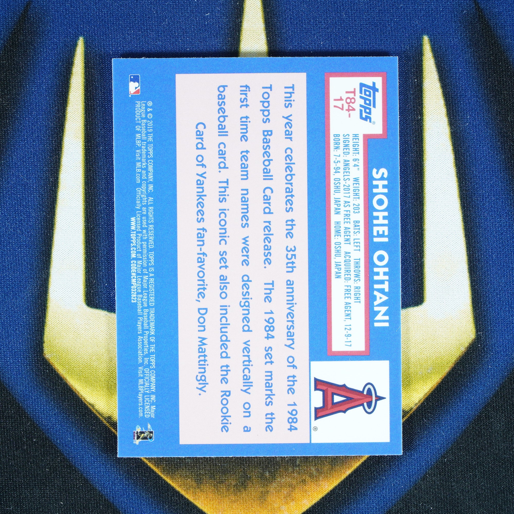 Shohei Ohtani 2019 Topps Silver Pack 1984 Mojo #T84-17