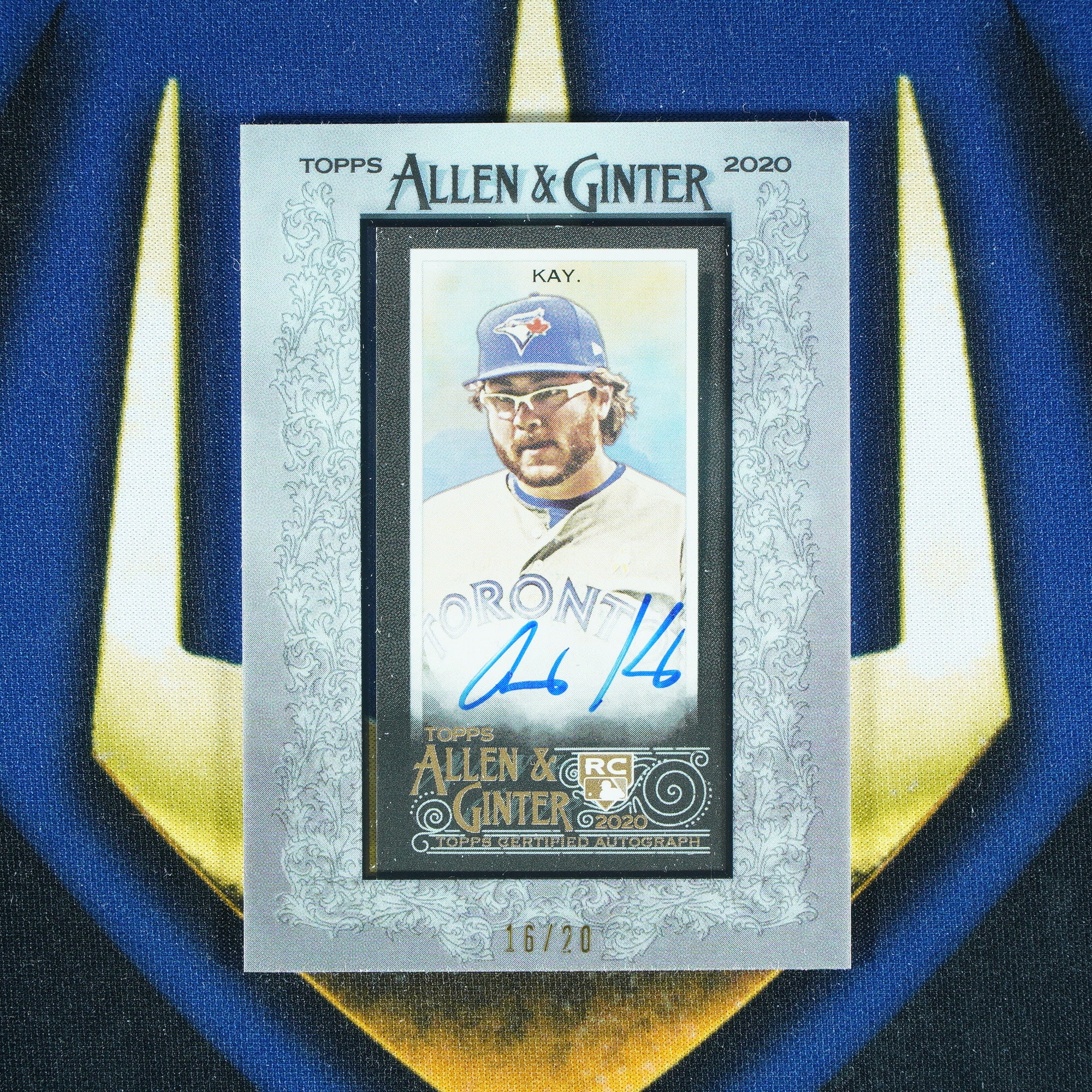 Anthony Kay 2020 Topps Allen & Ginter Silver Frame Mini Auto /20 RC