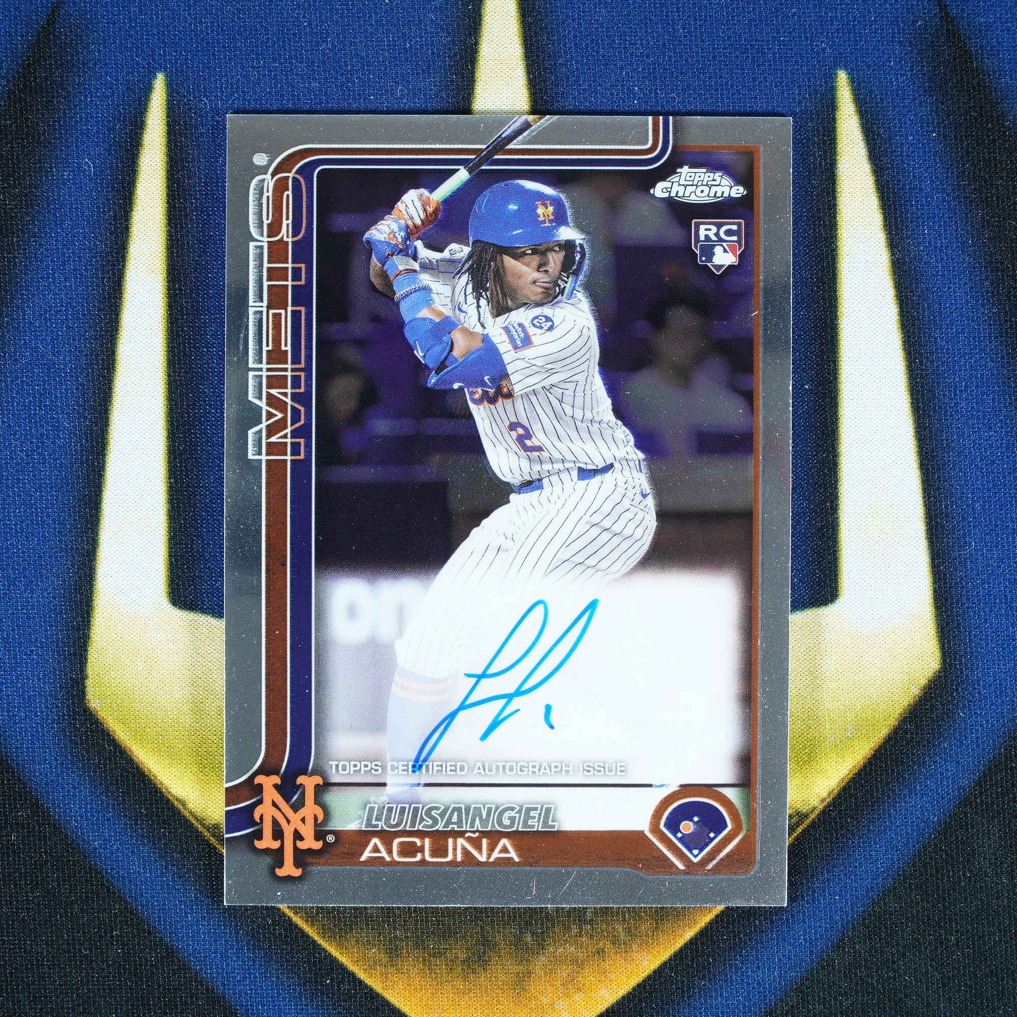 Luisangel Acuna 2025 Topps Chrome Auto RC