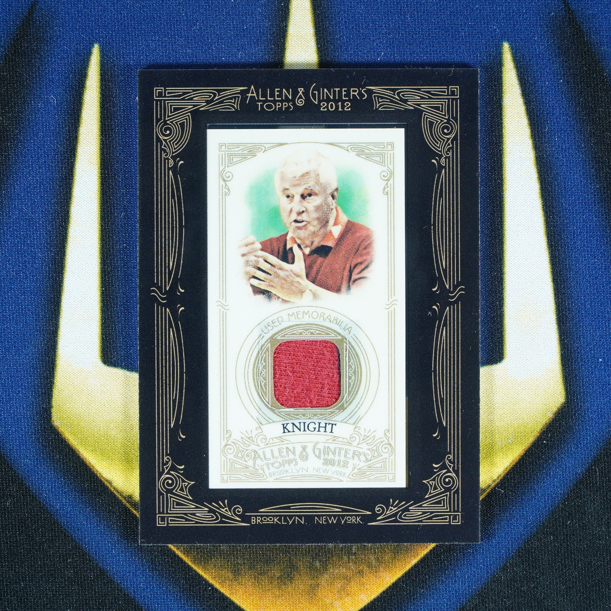 Bob Knight 2012 Topps Allen & Ginter Framed Mini Patch