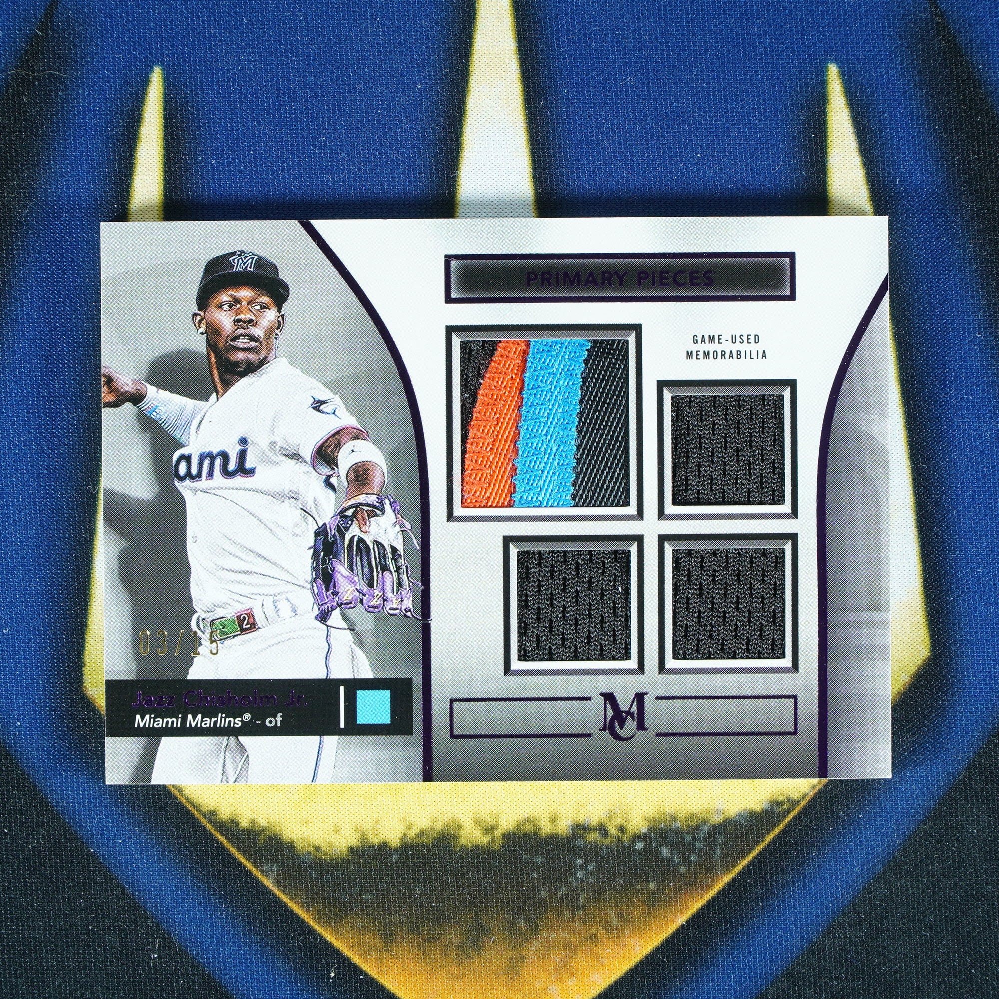 Jazz Chisholm Jr. 2024 Topps Museum Collection Primary Pieces /15