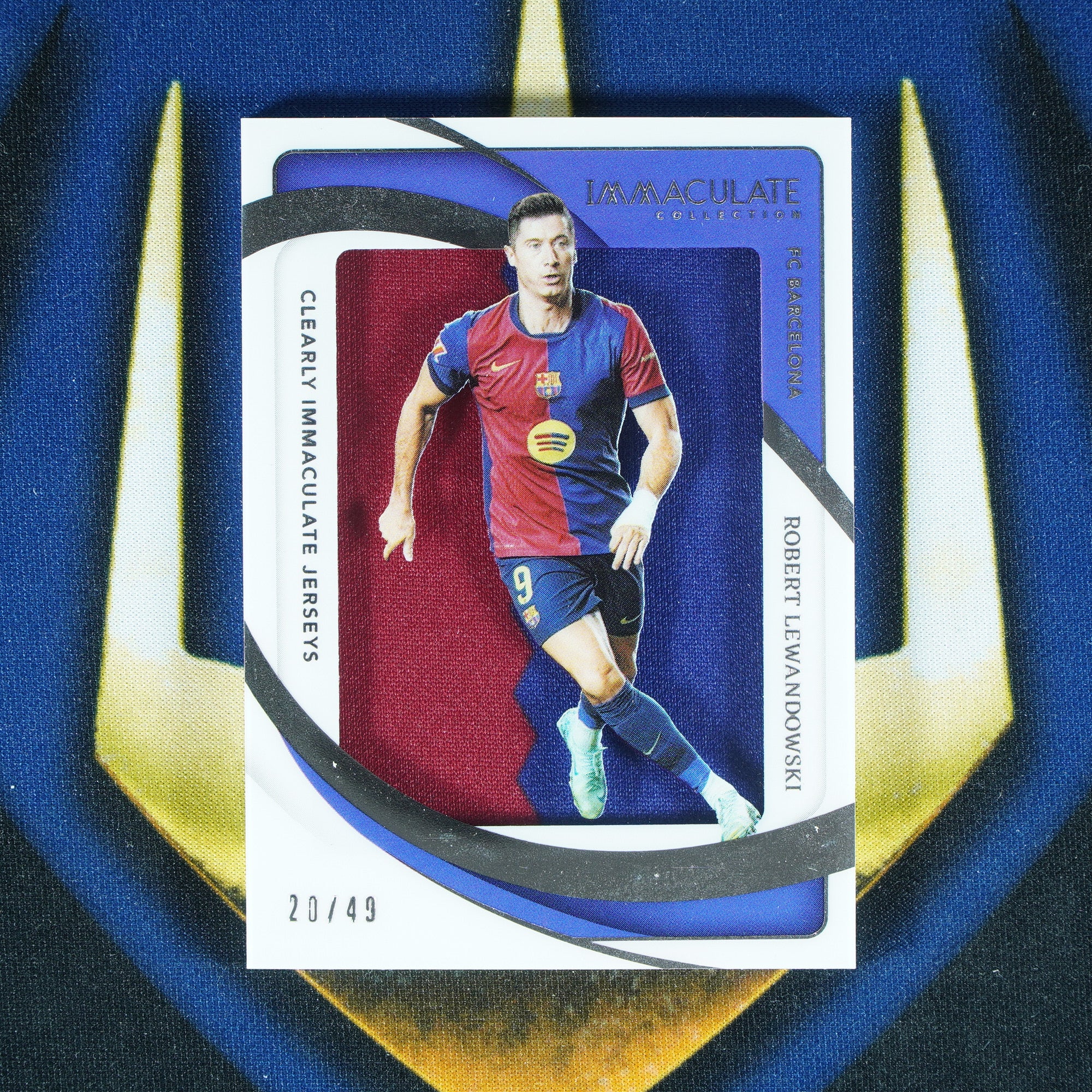 Robert Lewandowski 2024-25 Panini Immaculate Clearly Jerseys /49