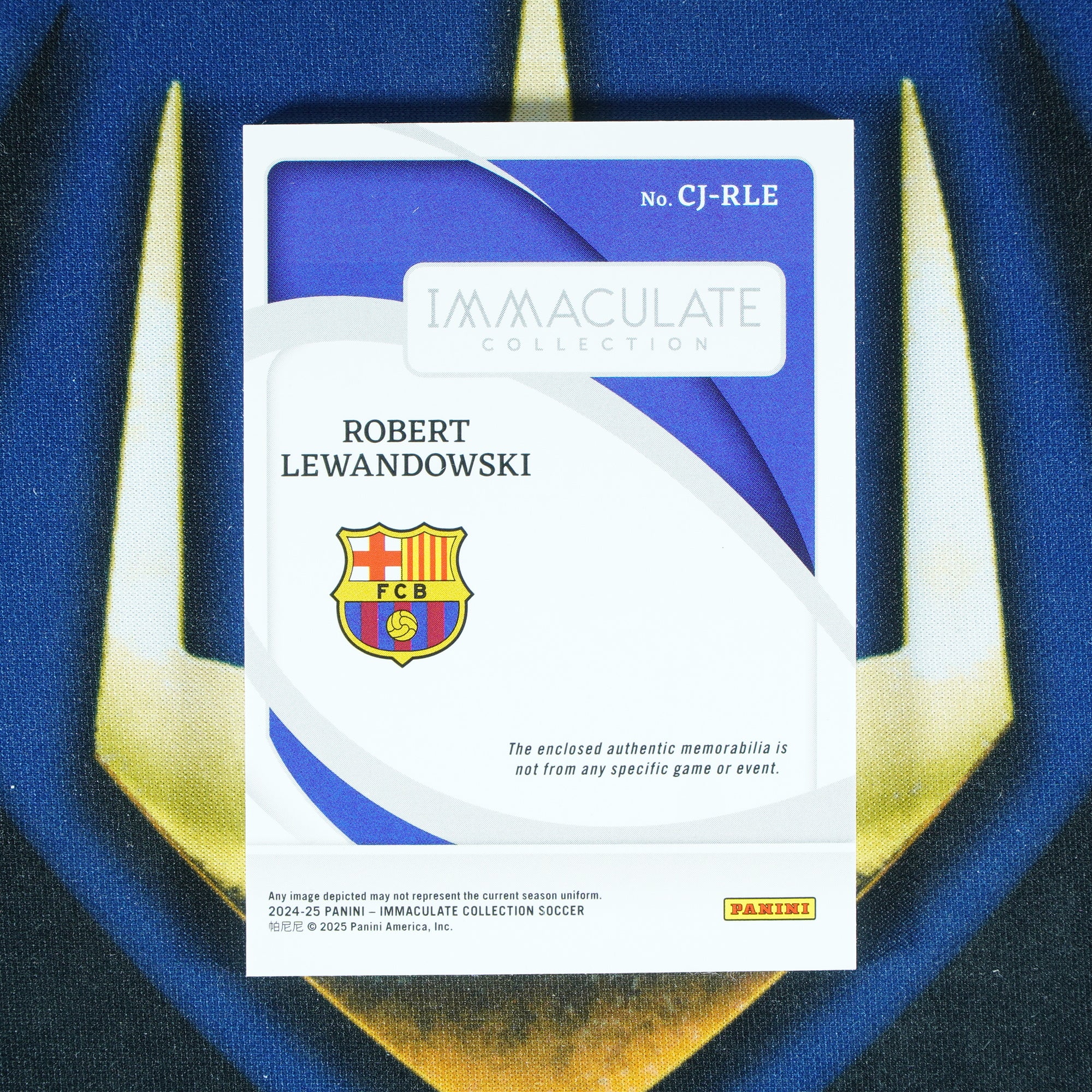 Robert Lewandowski 2024-25 Panini Immaculate Clearly Jerseys /49