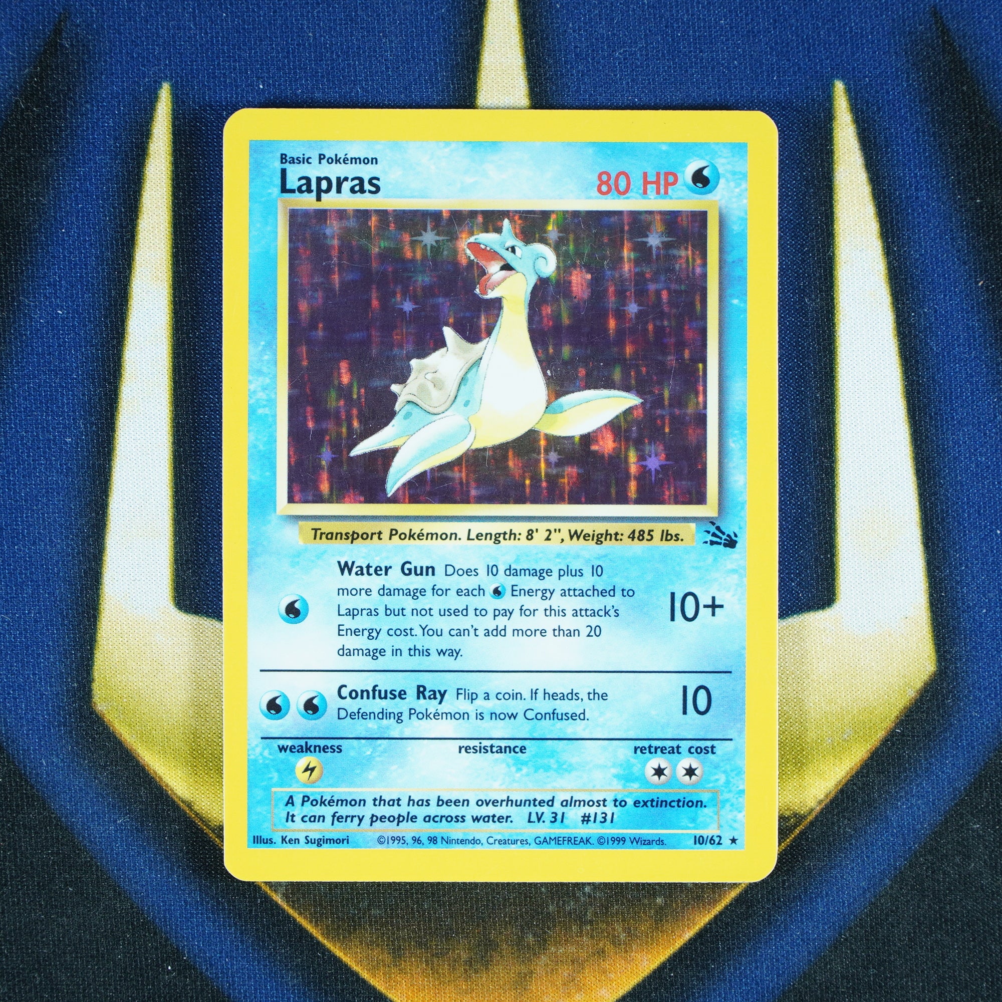 Lapras Fossil Holo Rare 10/62