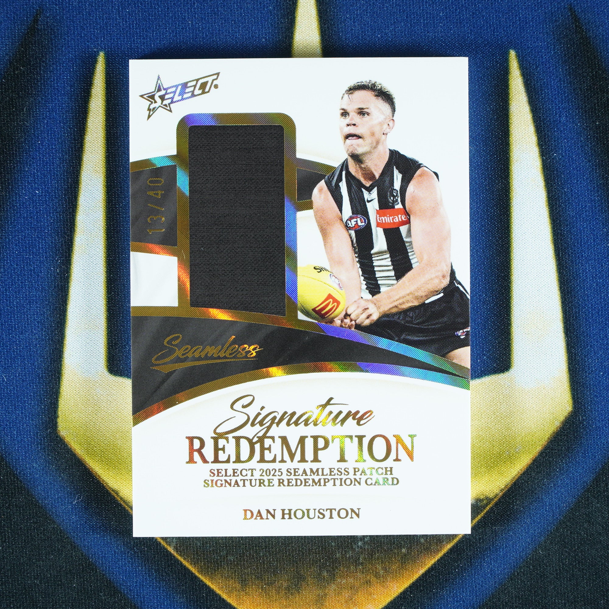 Dan Houston 2025 Select AFL Seamless Signature Redemption Patch /40