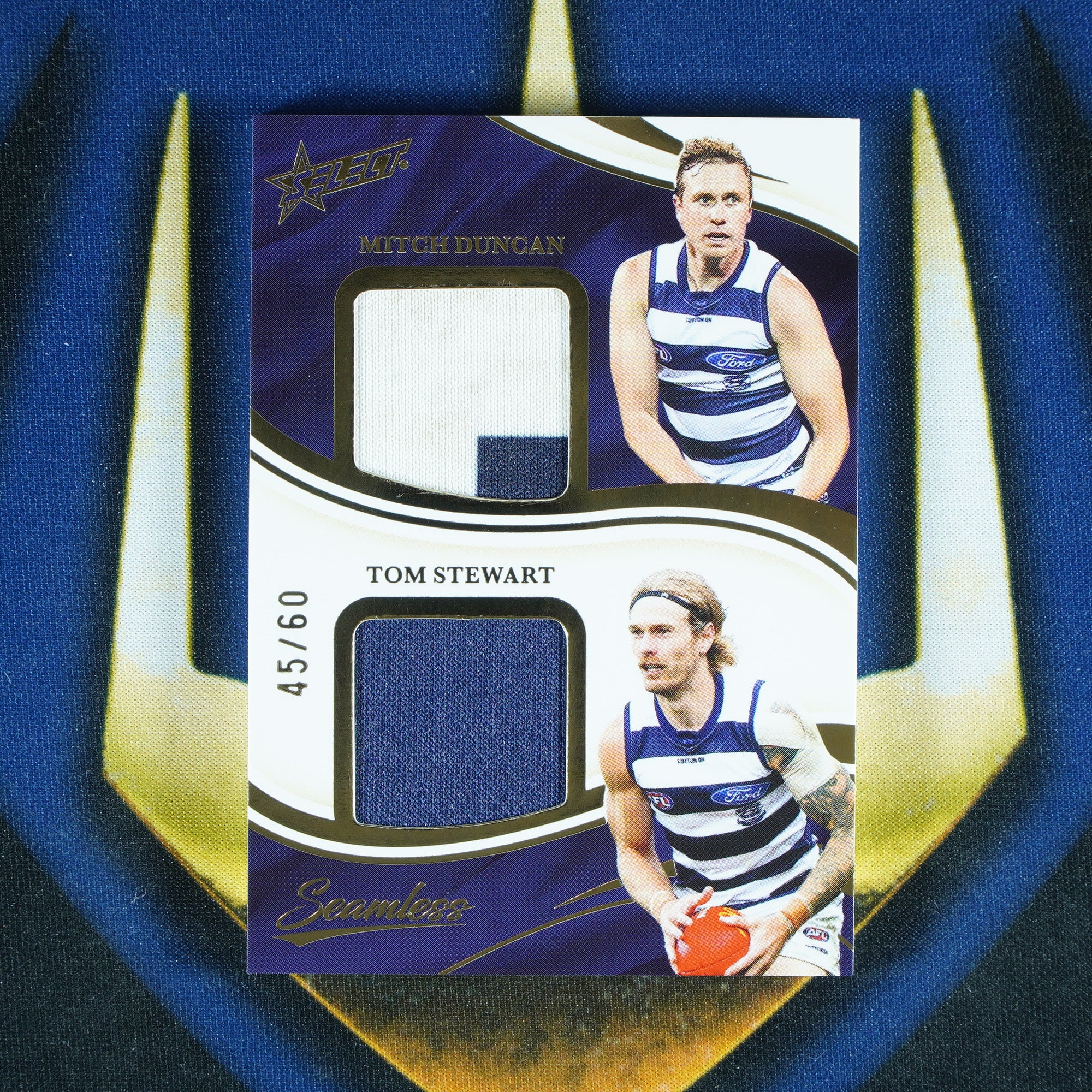 Mitch Duncan & Tom Stewart 2025 Select AFL Seamless Dual Patch /50
