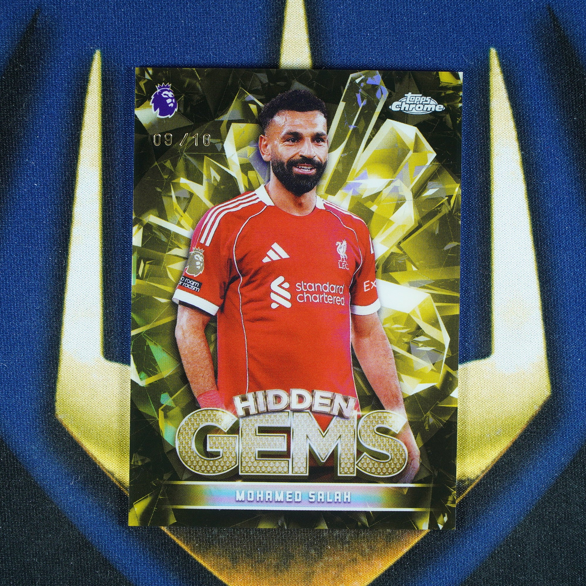 Mohamed Salah 2026 Topps Chrome EPL Hidden Gems /10