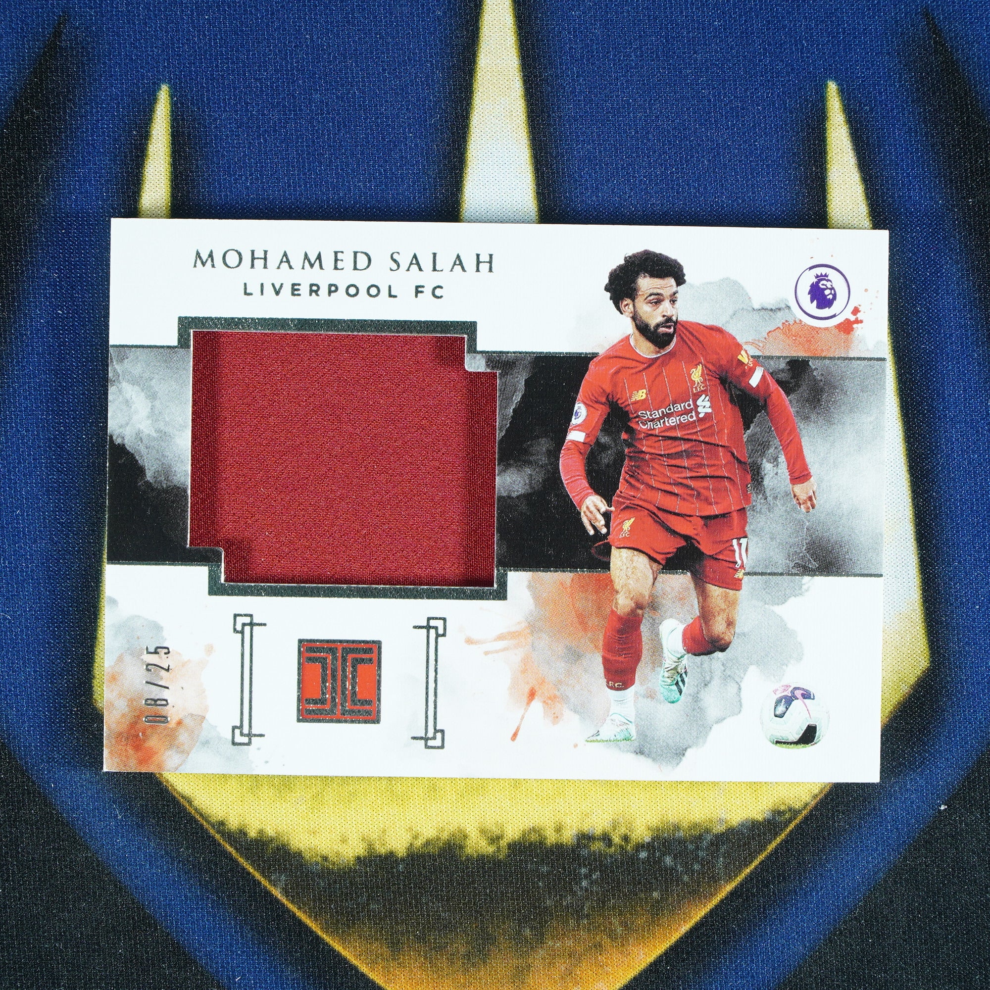 Mohamed Salah 2019-20 Panini Impeccable Match Worn Patch Silver /25