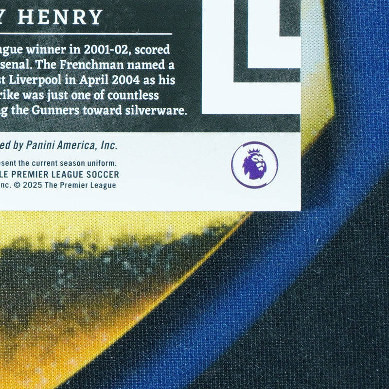 Thierry Henry 2024-25 PANINI IMPECCABLE Champions Signatures On-Card Auto 08/99