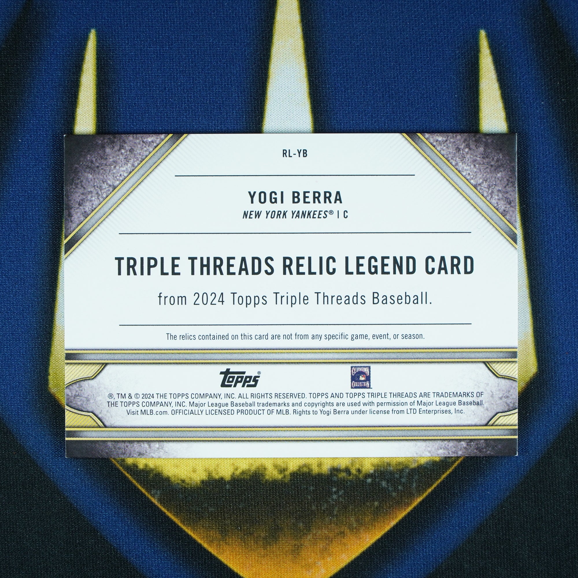 Yogi Berra 2024 Topps Triple Threads Triple Relic Green /18
