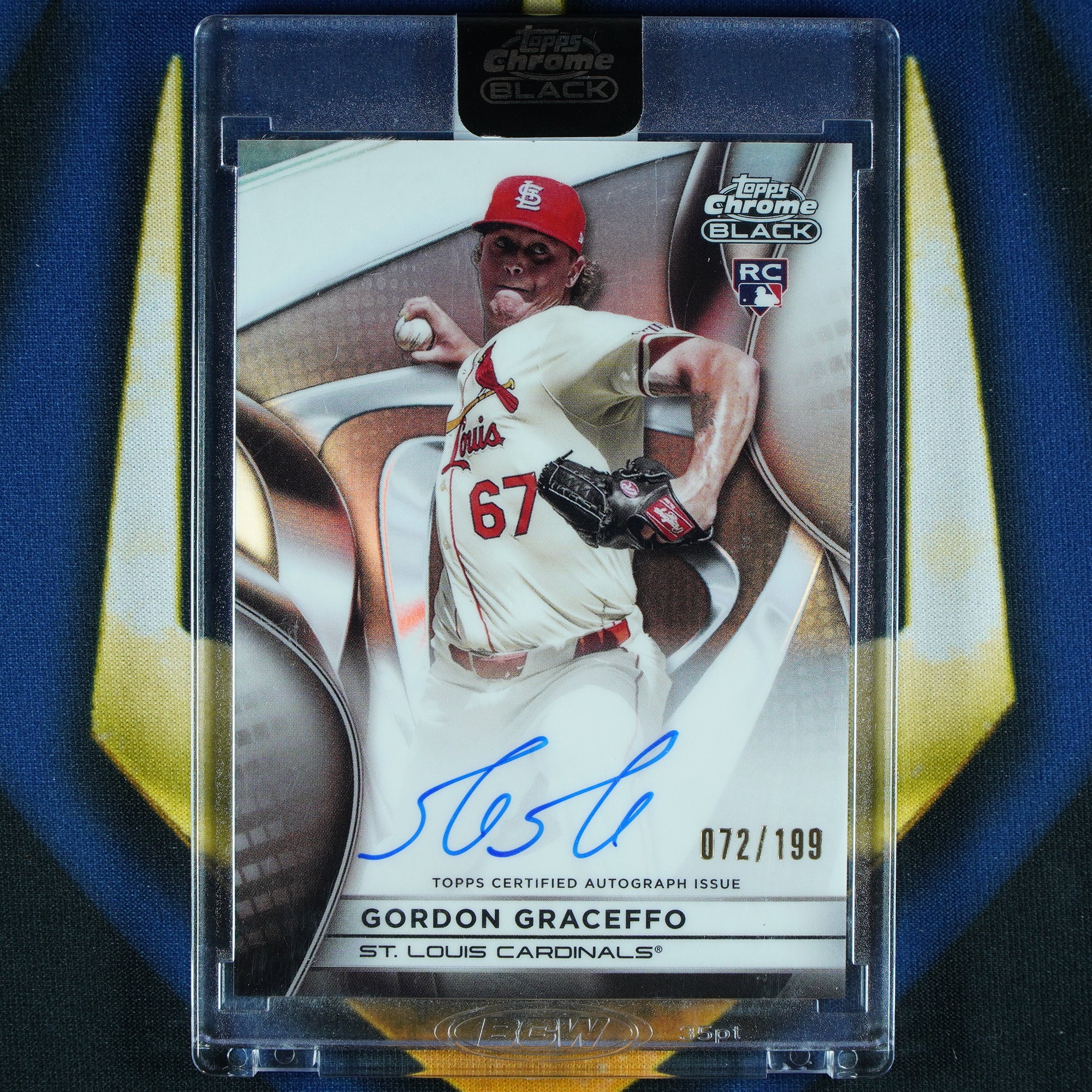 Gordon Graceffo 2025 Topps Chrome Black Auto /199 RC