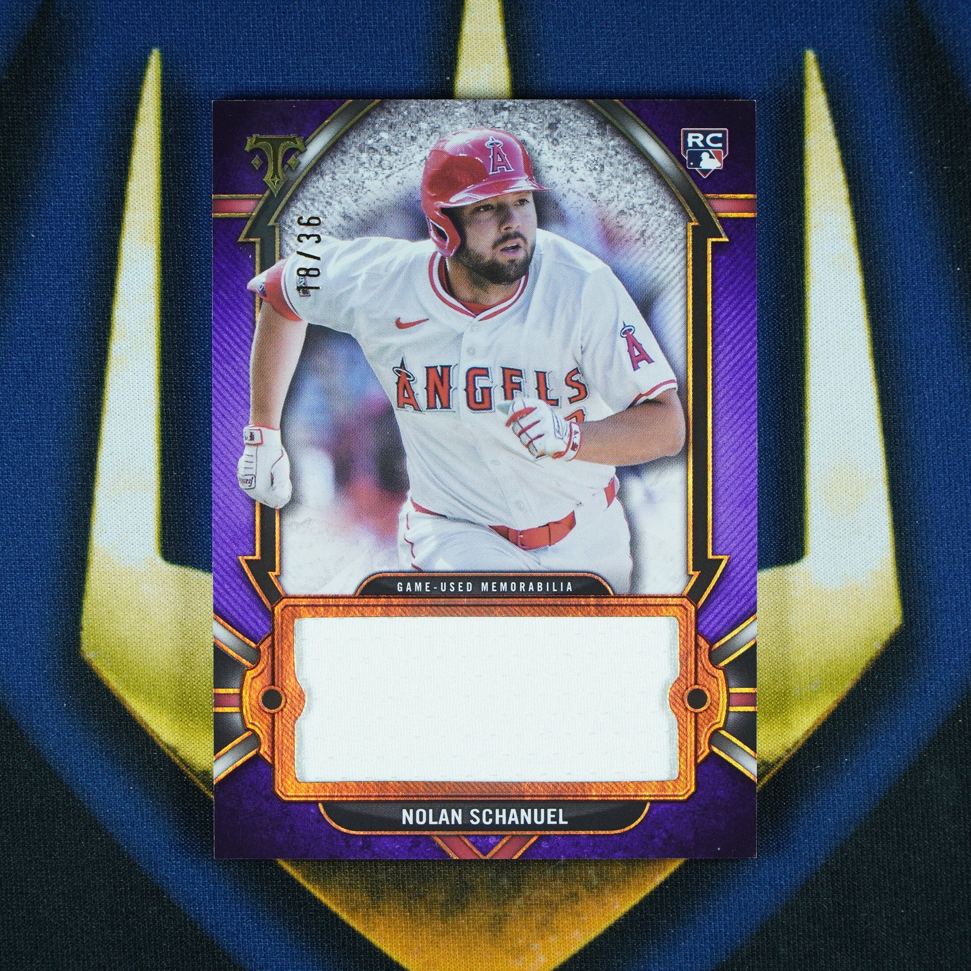 Nolan Schanuel 2024 Topps Triple Threads Purple Jumbo Patch /36 RC