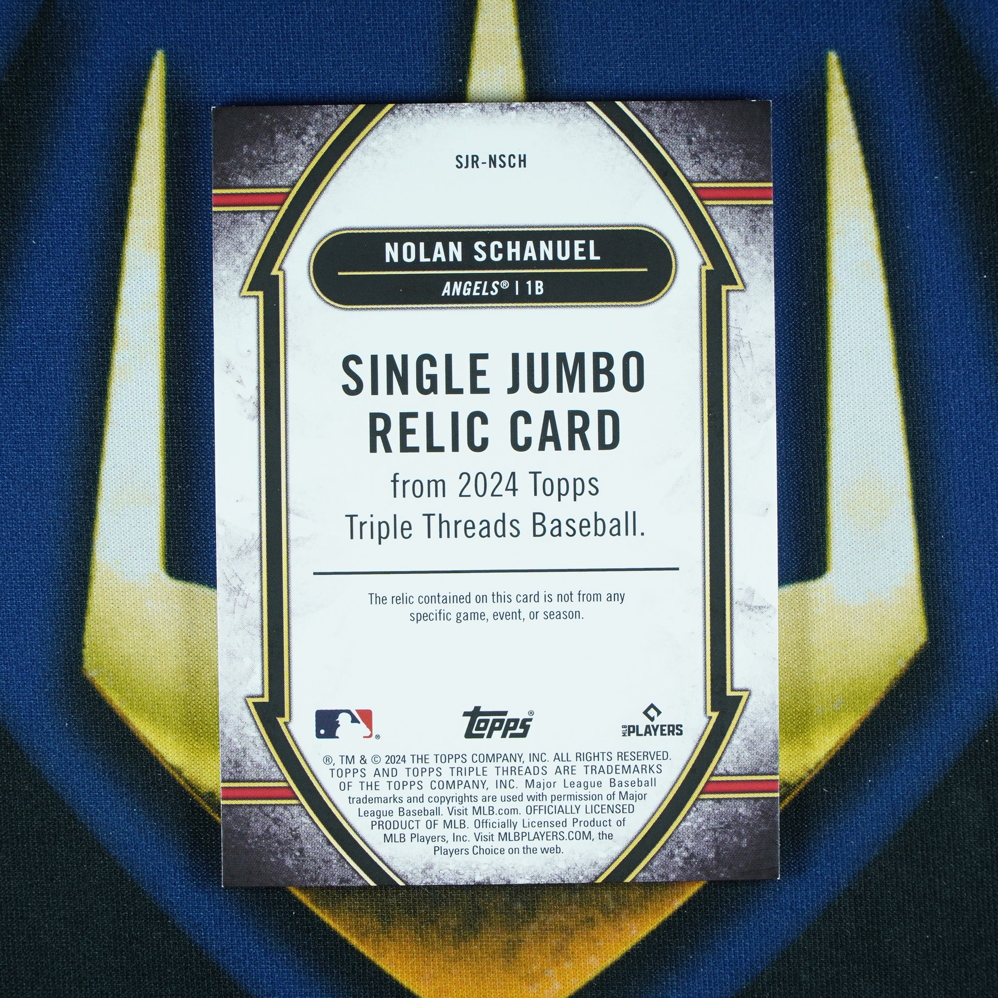 Nolan Schanuel 2024 Topps Triple Threads Purple Jumbo Patch /36 RC