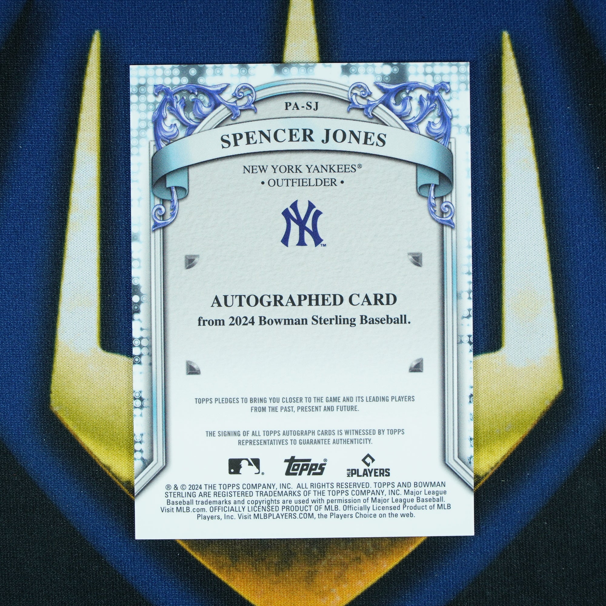 Spencer Jones 2024 Bowman Sterling Purple Auto /120