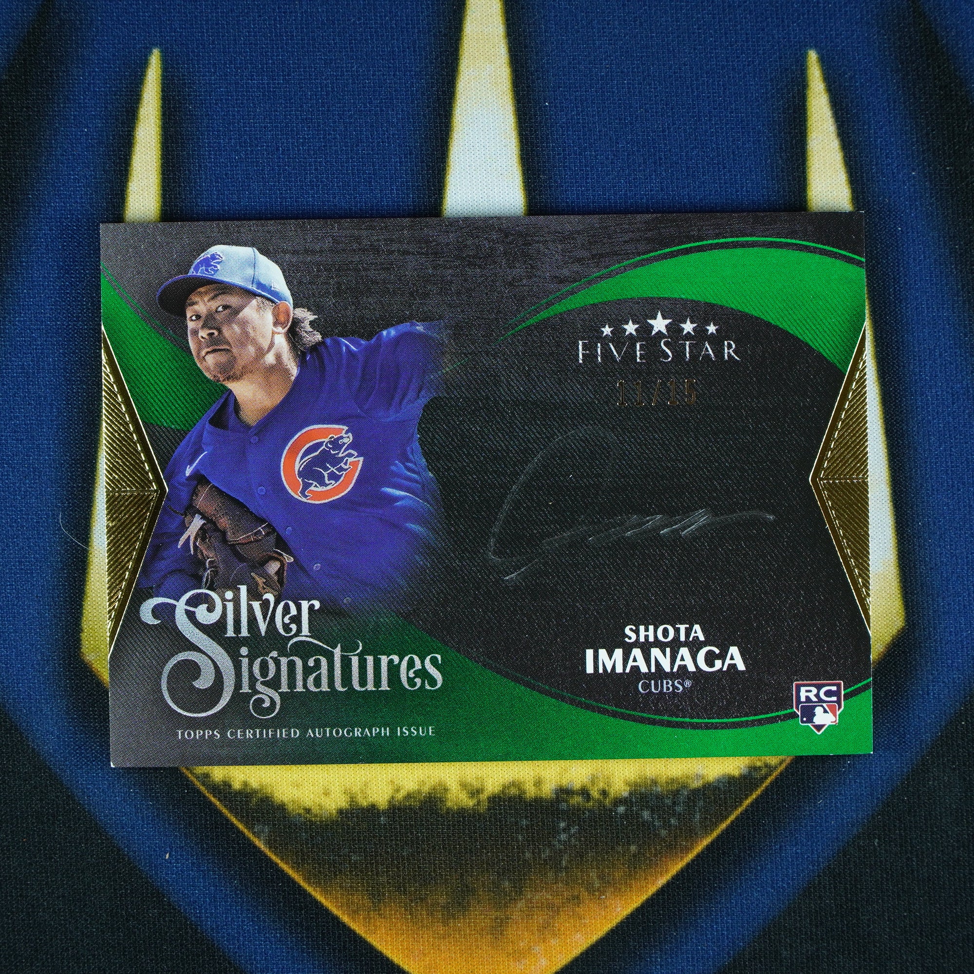 Shota Imanaga 2024 Topps Five Star Silver Signatures Auto Green /15
