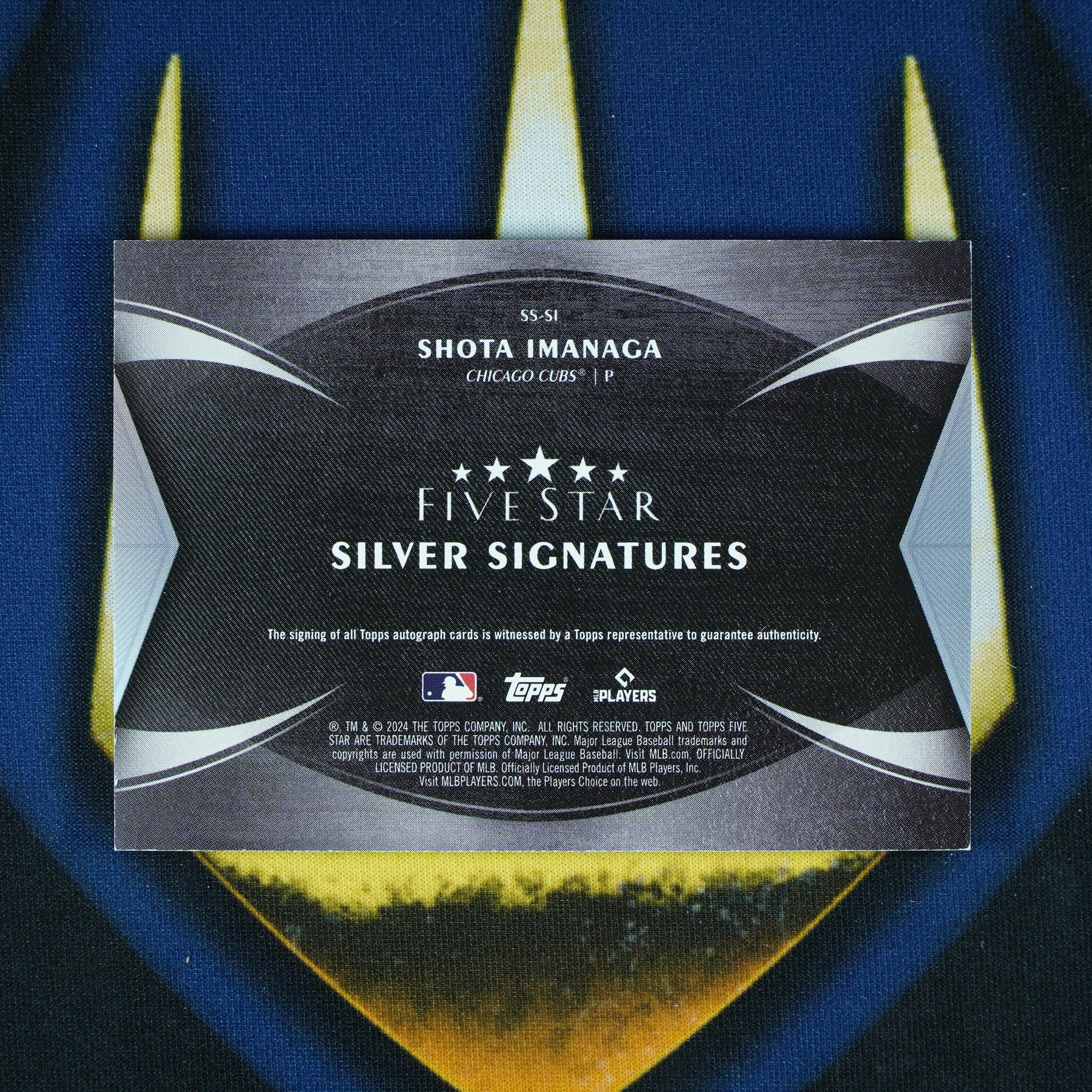 Shota Imanaga 2024 Topps Five Star Silver Signatures Auto Green /15