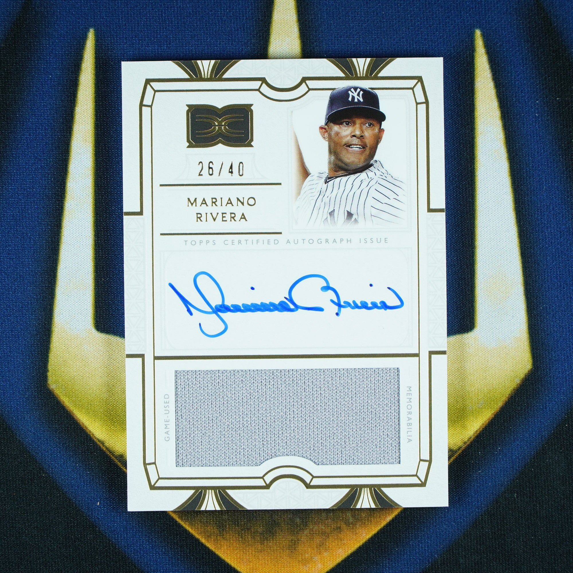 Mariano Rivera 2024 Topps Definitive Collection Patch Auto /40
