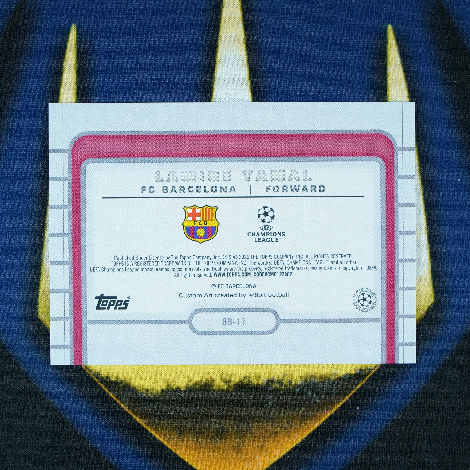 Lamine Yamal 2025-26 Topps UEFA Club Competitions 8-Bit Red /5