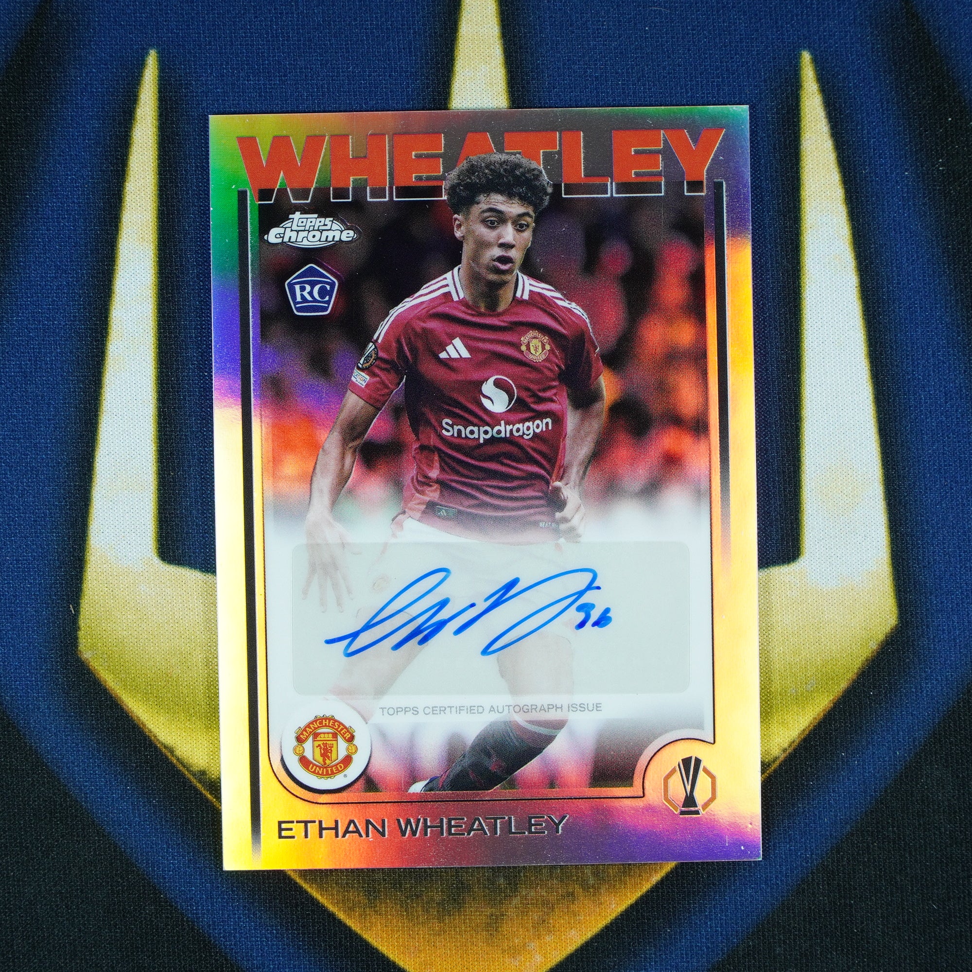 Ethan Wheatley 2024-25 Topps Chrome UEFA Auto RC