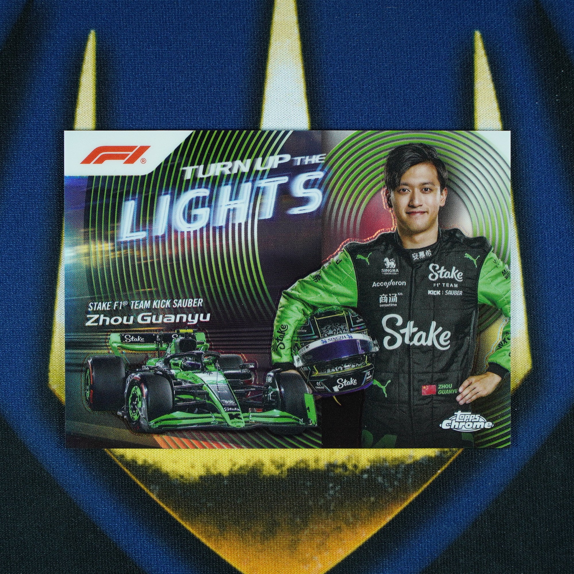 Zhou Guanyu 2024 Topps Chrome Turn Up The Lights
