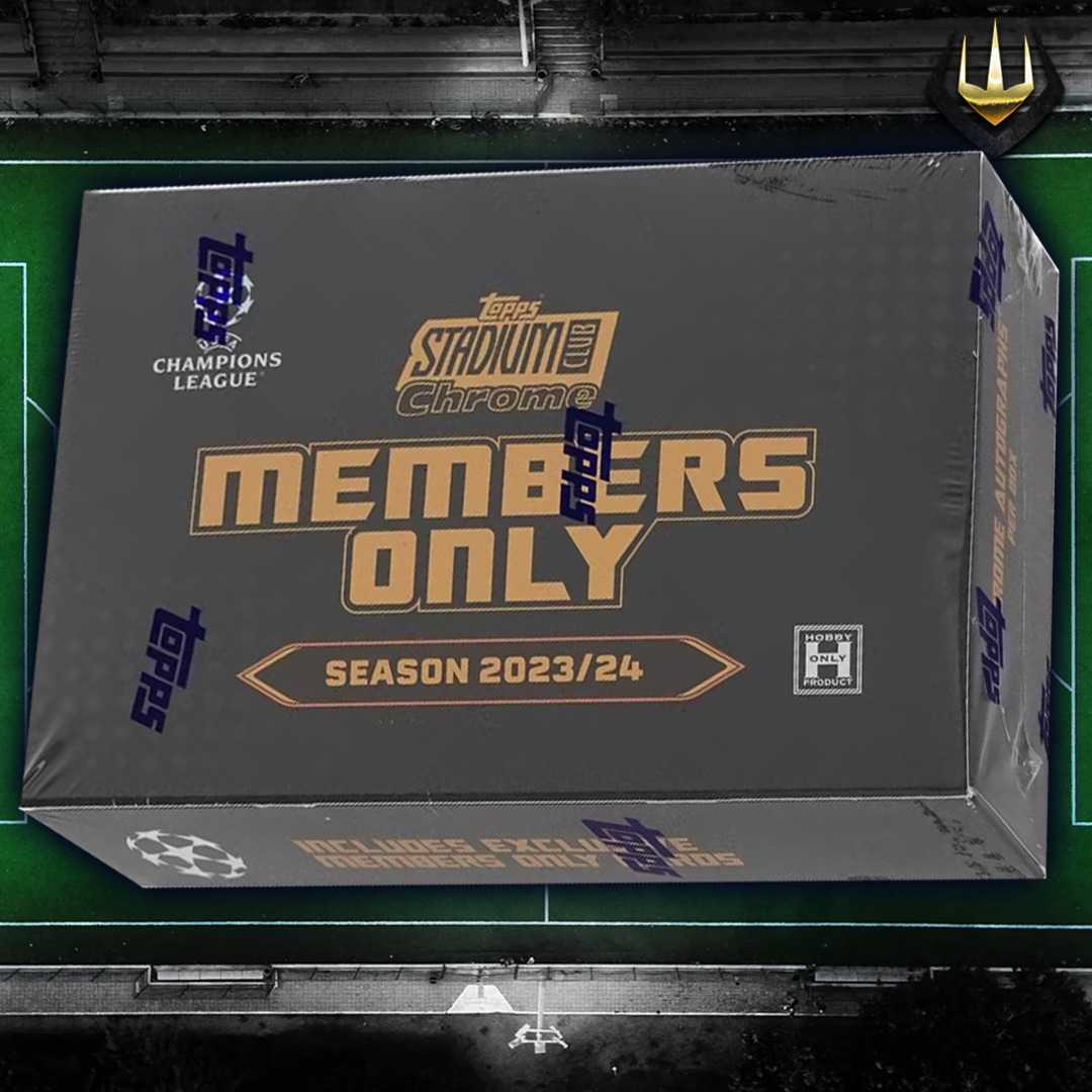 2023-24 Topps Stadium Club Chrome UEFA Club Competitions Soccer Members Only Breaker's Delight Box