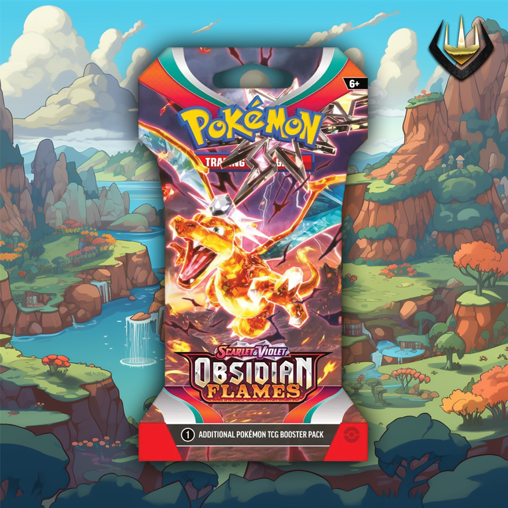 Obsidian Flames Pokémon Sleeved Booster [Random Art]