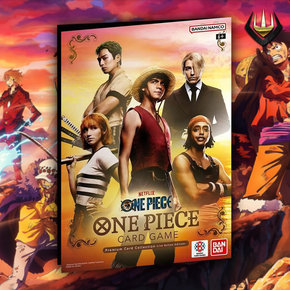 one piece card game premium card collection live action edition BANDAI ToysOneJapan holofoil pattern or surface detail) One Piece Card Game Premium