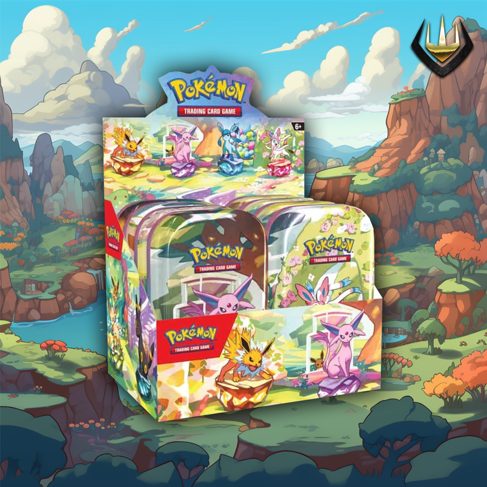 Scarlet & Violet Prismatic Evolutions Pokmon Mini Tin Sealed Display Scarlet & Violet Prismatic Evolutions Pokmon Mini Tin Sealed Display