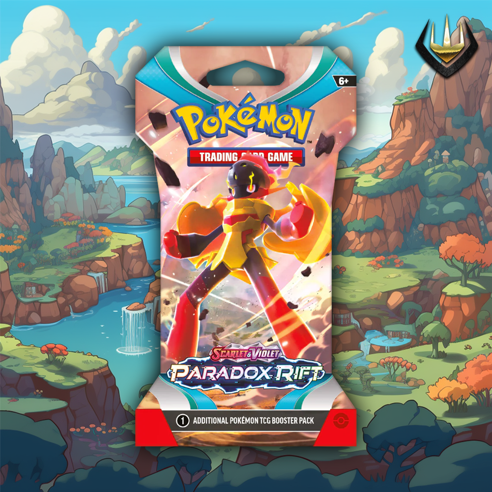 pokemon paradox rift sleeved booster pack Amazon.com: Pokémon TCG: Scarlet & Violet Paradox Rift Sleeved Booster Pack  (10 Cards) main image 1