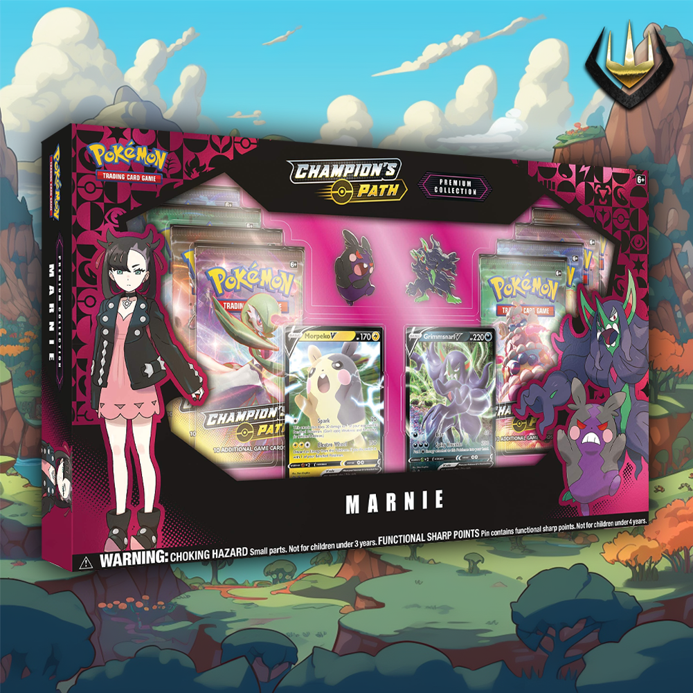 pokemon trading card game champion's path marnie premium collection - lit streets and defeat one of your toughest rivals! Champion's Path Pokemon Premium Collection
