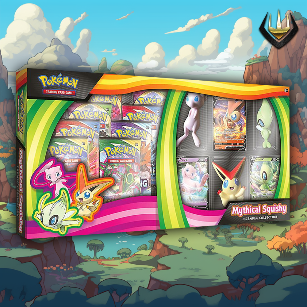 pokemon trading card game mythical squishy premium collection Mythical Squishy Pokemon Premium Collection