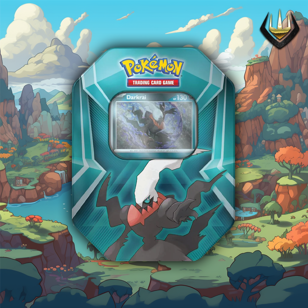 pokemon darkrai tin trading card game Triple Whammy Pokemon Display Tin [Darkrai]