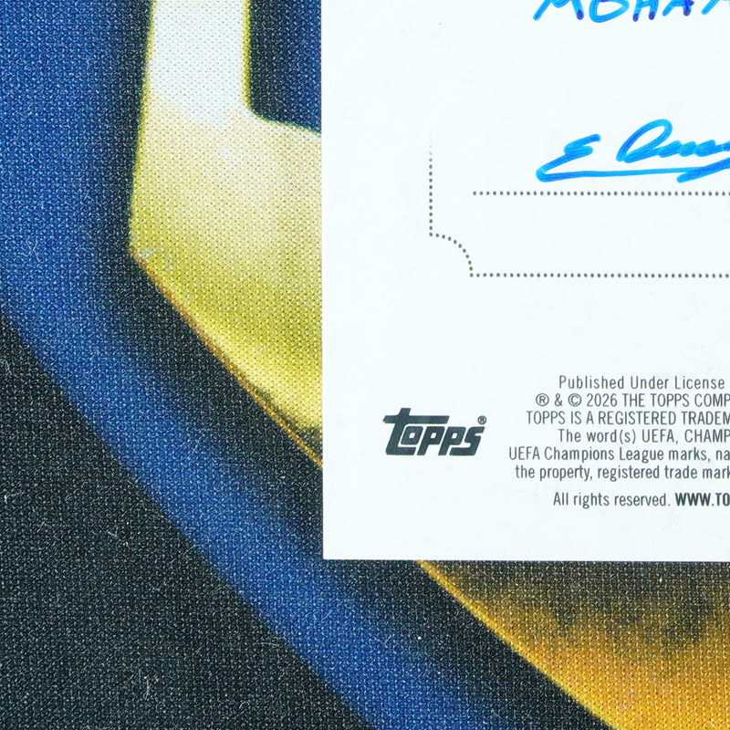 Mohamed Salah 2025-26 TOPPS UCC FLAGSHIP 1/1 One Of One Artist Sketch Card