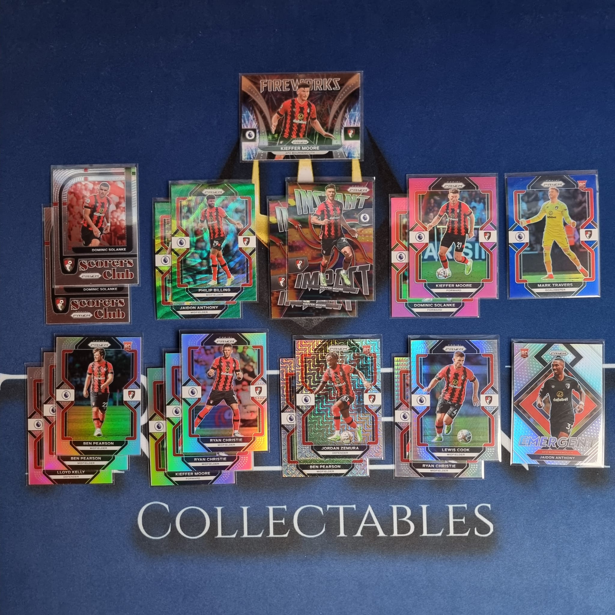 2022-23 Panini Prizm EPL Team Lot Bournemouth