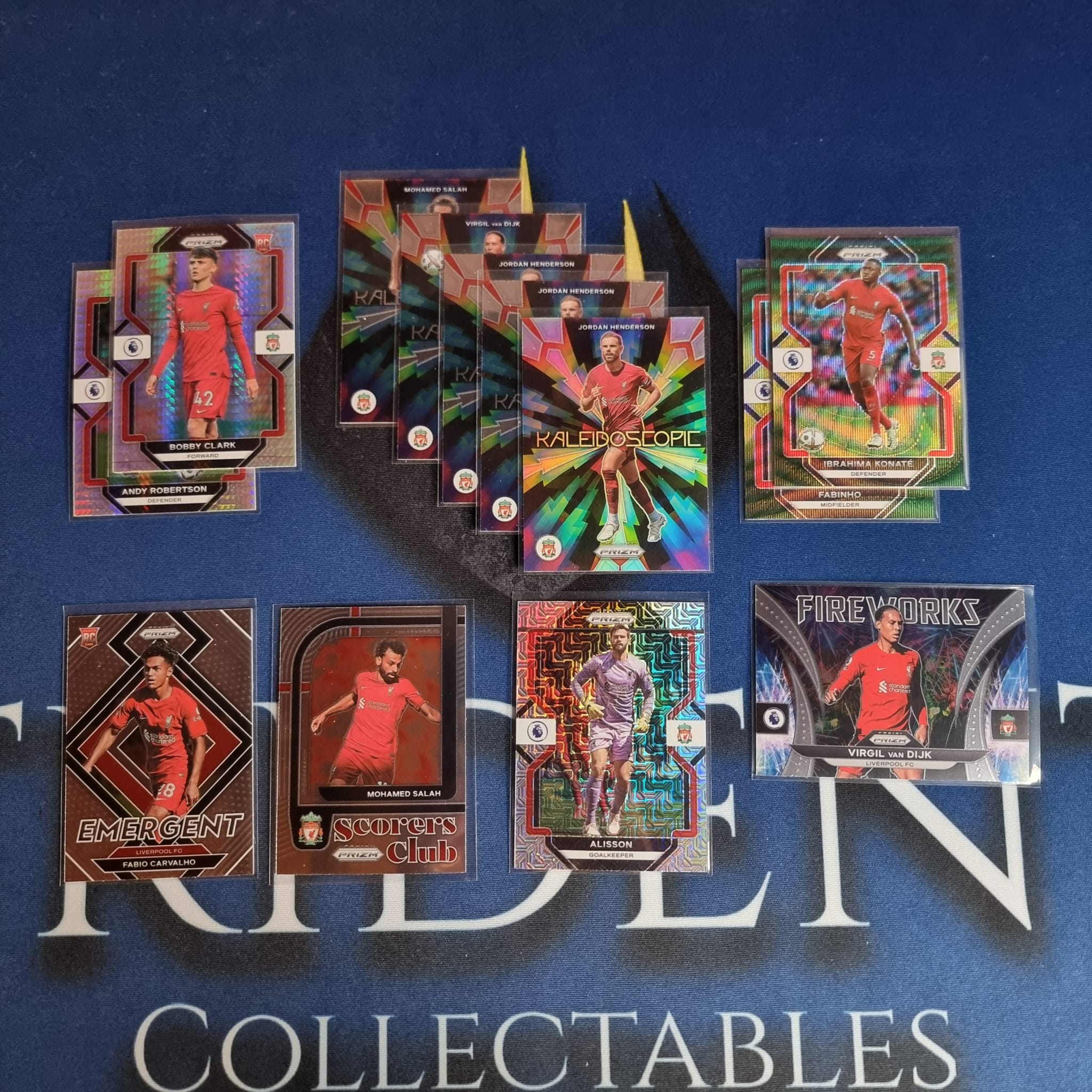 2022-23 Panini Prizm EPL Team Lot Liverpool FC