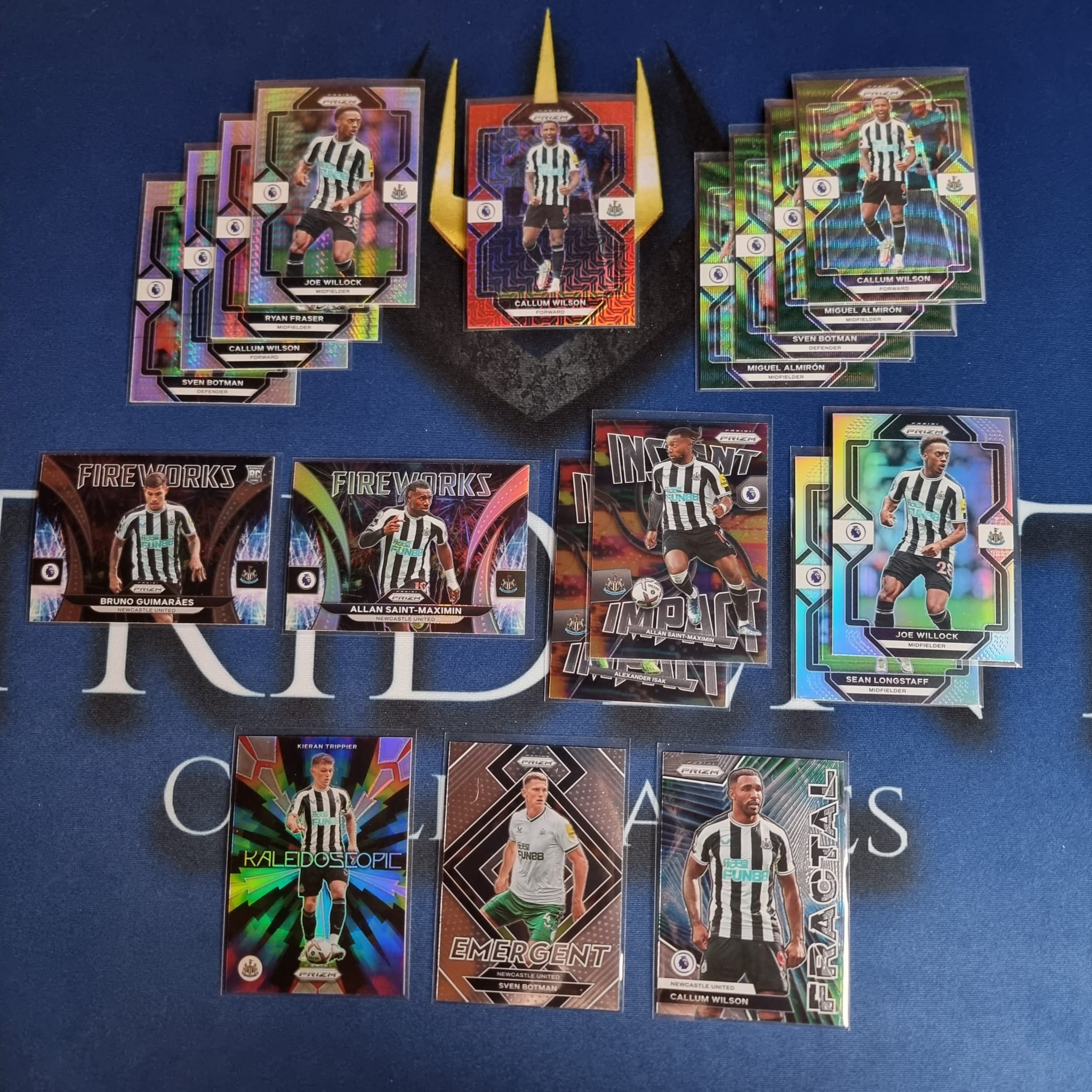 2022-23 Panini Prizm EPL Team Lot Newcastle United