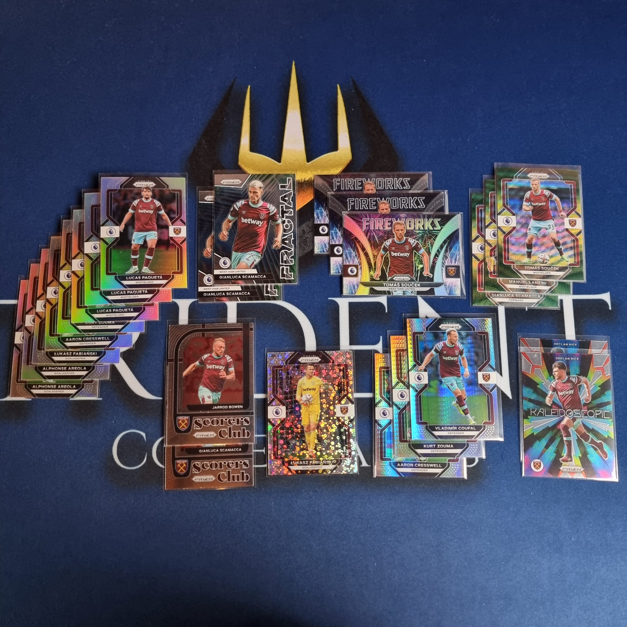 2022-23 Panini Prizm EPL Team Lot West Ham United